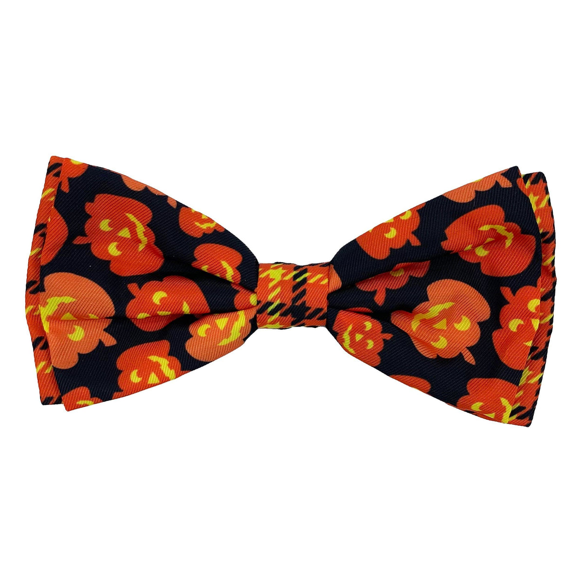 Huxley & Kent Bow Tie For Pets | Plaid-O-Lantern (Small) | Halloween Bow Tie Collar Attachment | Fun Bow Ties For Dogs & Cats | Cute, Comfortable, And Durable | H&K Bow Tie