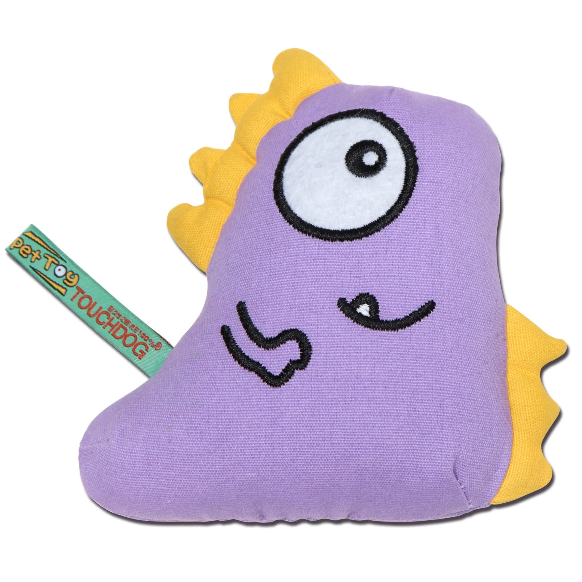 Touchdog Cartoon Shoe-faced Monster Plush Dog Toy, One Size, Purple