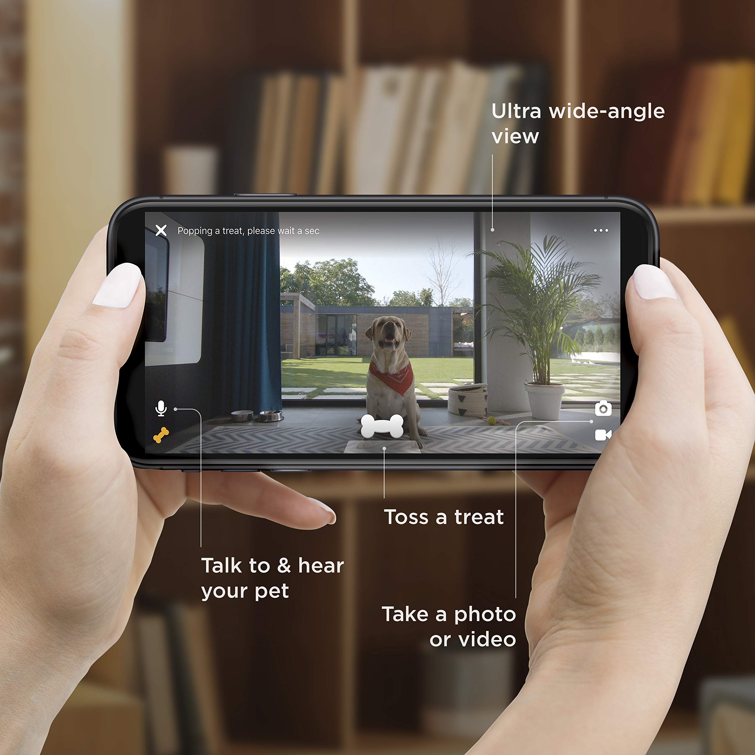 Petcube Bites 2 Wi-Fi Pet Camera With Treat Dispenser & Alexa Built-In, For Dogs And Cats. 1080P Hd Video, 160 Full-Room View, 2