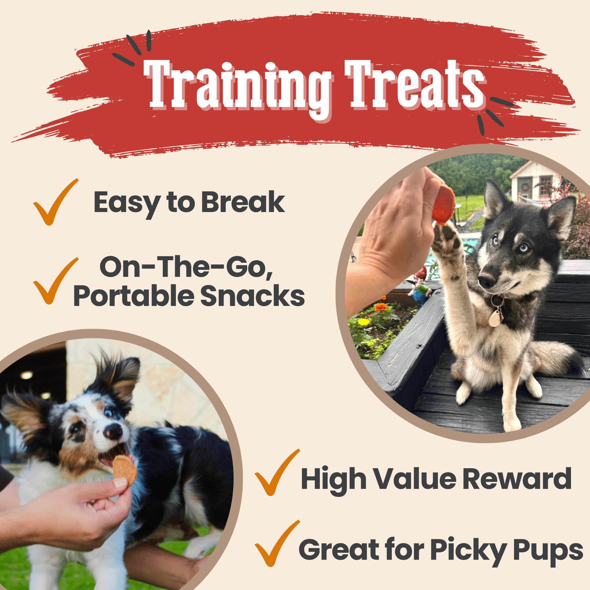 Farm To Pet - Dog Treats Chicken & Turkey Chip Protein Value Pack, 100% All Natural, Single Ingredient Training Treats, Made in