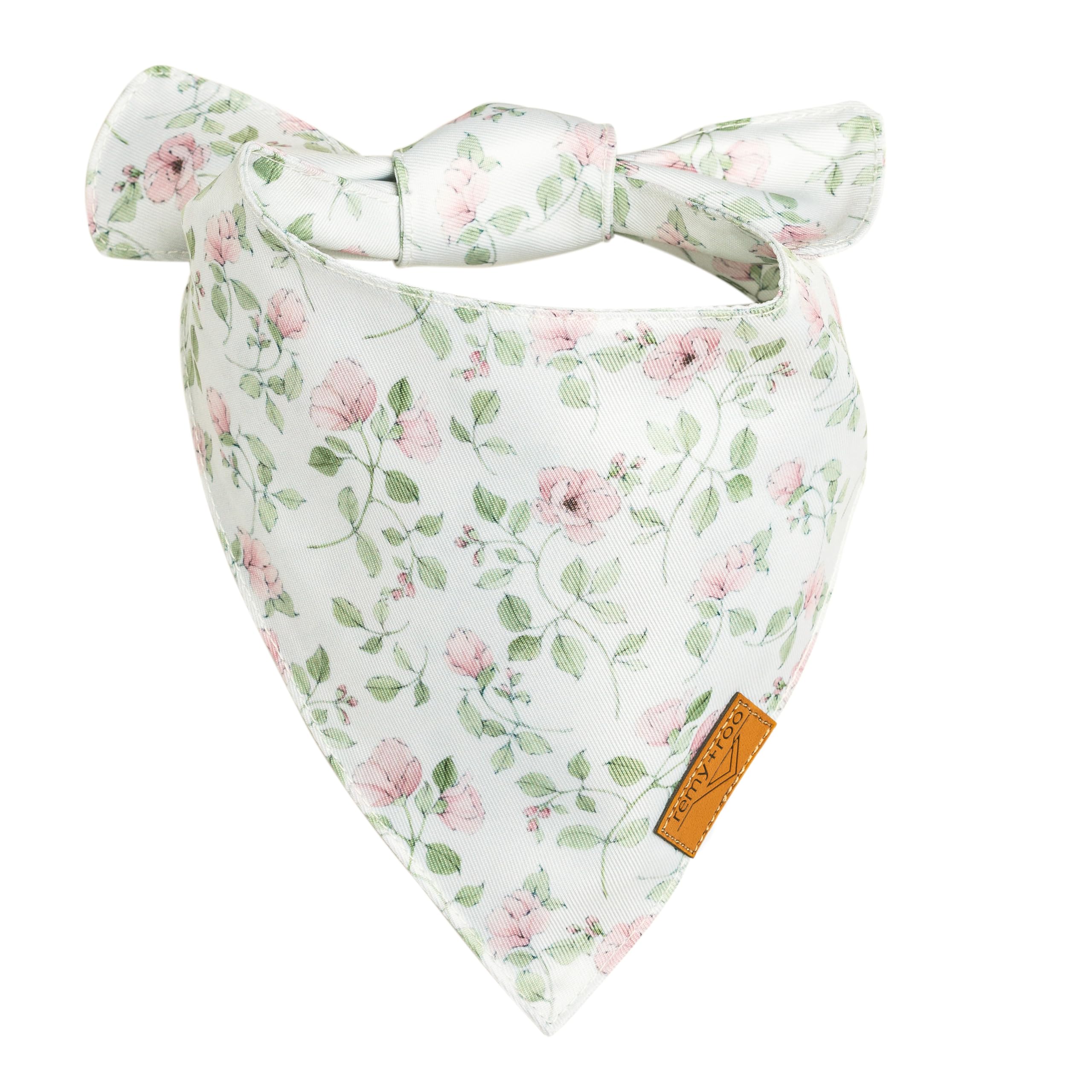 Remy+Roo Spring Dog Bandanas - 4 Pack Gemma Set | Premium Durable Adjustable Polyester Fabric | Patented Shape Girl Dog Bandana,
