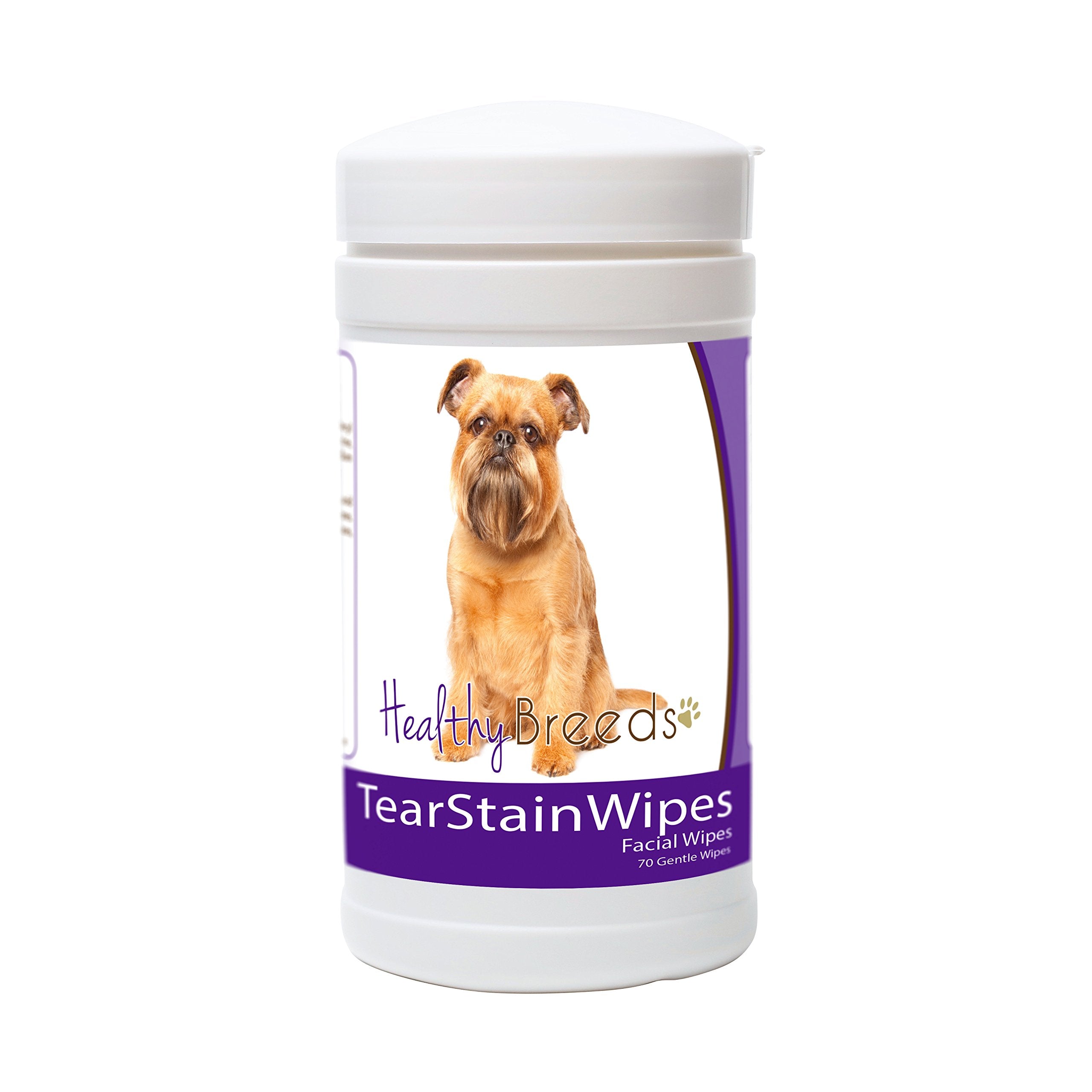 Healthy Breeds Brussels Griffon Tear Stain Wipes 70 Count