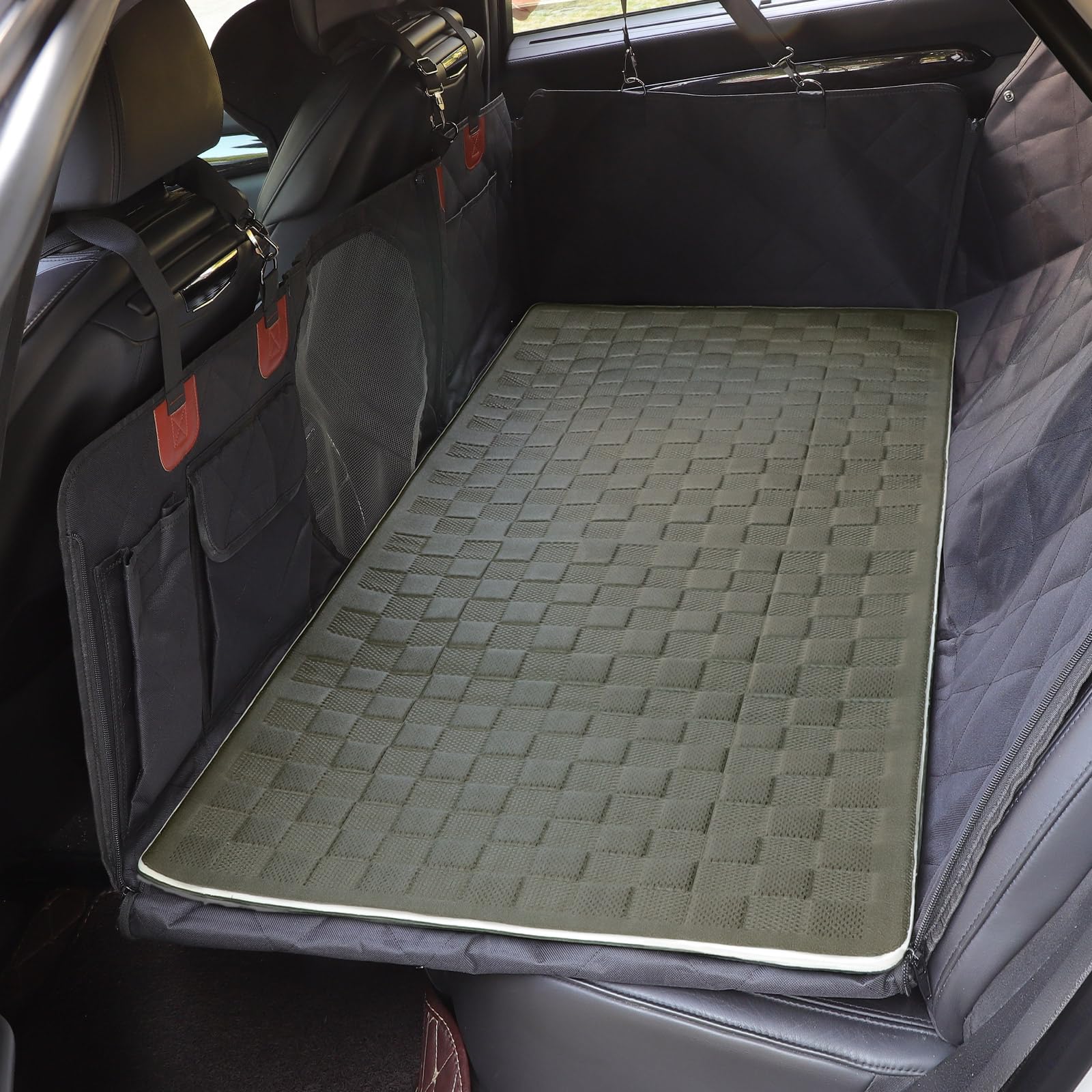 Manificent Non-Slip Pet Bed Mat For Back Seat Extender, Hair Resistant Dog Blanket For Hard Bottom Dog Car Seat Cover, Anti Slip