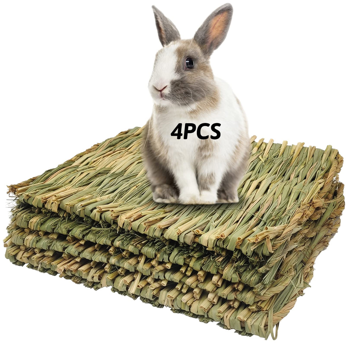 Grass Mat For Rabbit Bunny Chew Toys Woven Bed Mat For Guinea Pig Chinchilla Squirrel Hamster Cat Dog And Small Animal