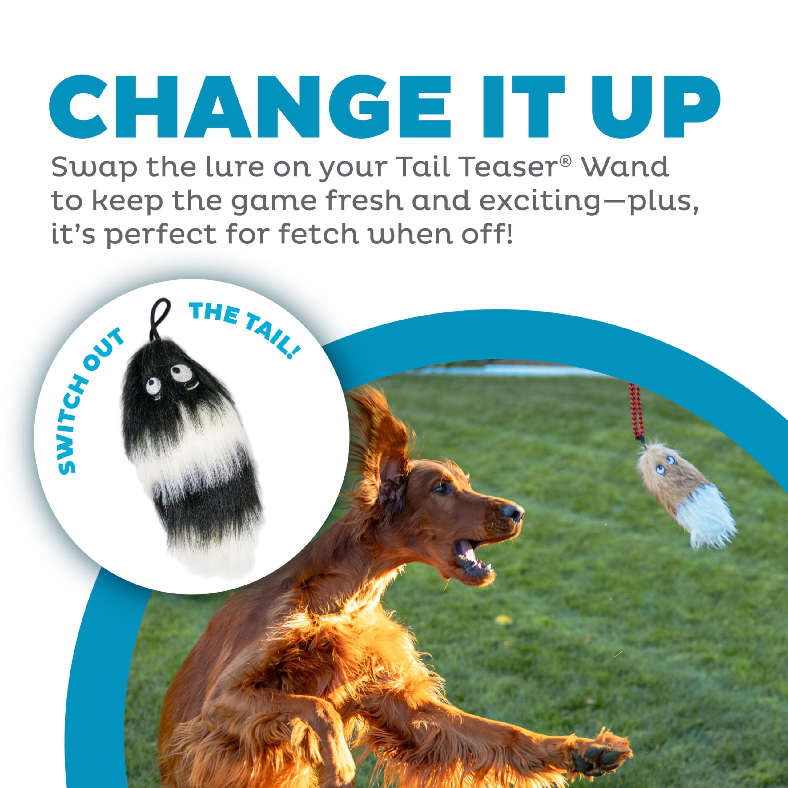 Outward Hound Tail Teaser Replacement Lure For Dog Teaser Wand, Black