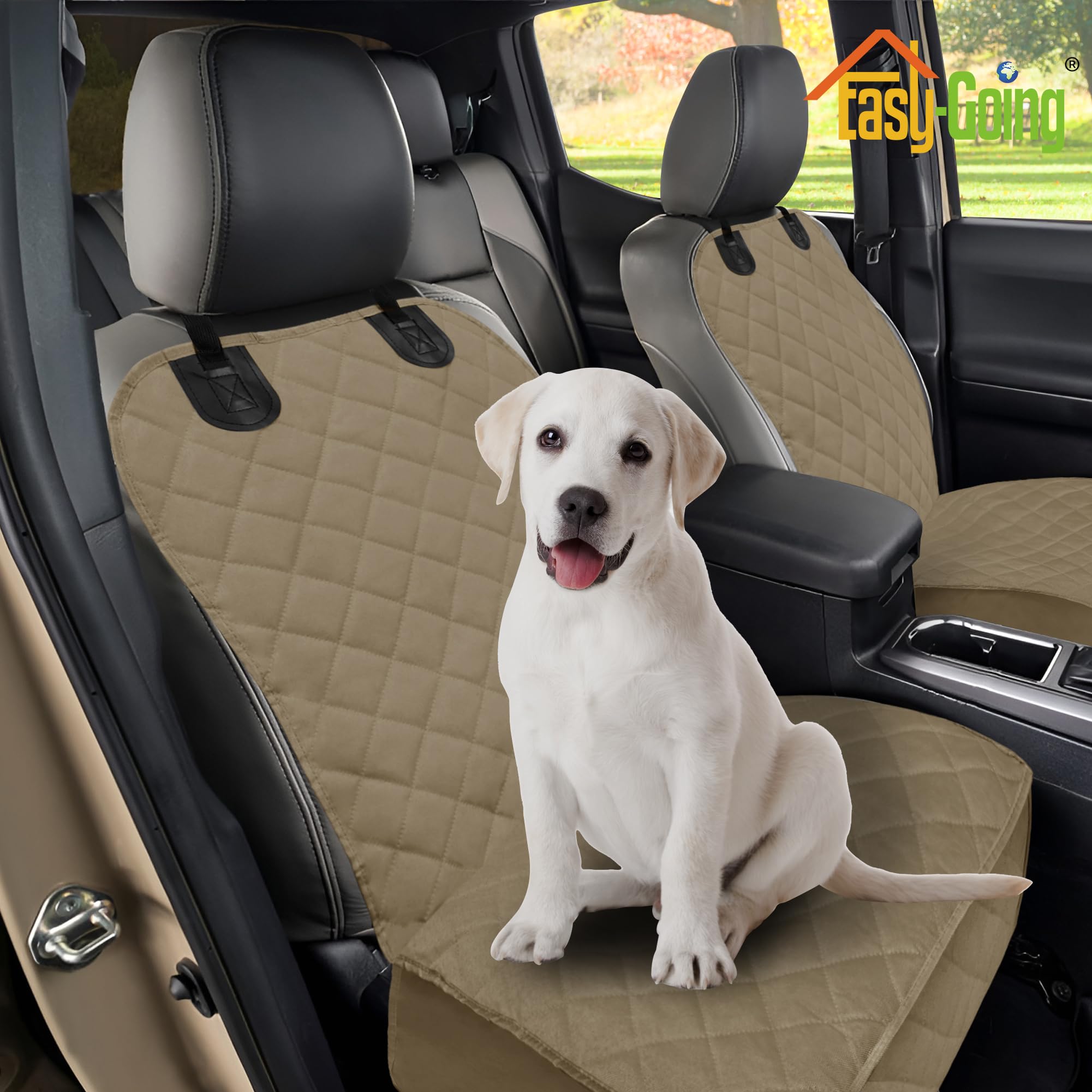 Easy-Going Waterproof Dog Car Seat Cover, Pet Front Cover For Cars, Durable And Nonslip Dog Seat Protector For Trucks, Jeep, Suv
