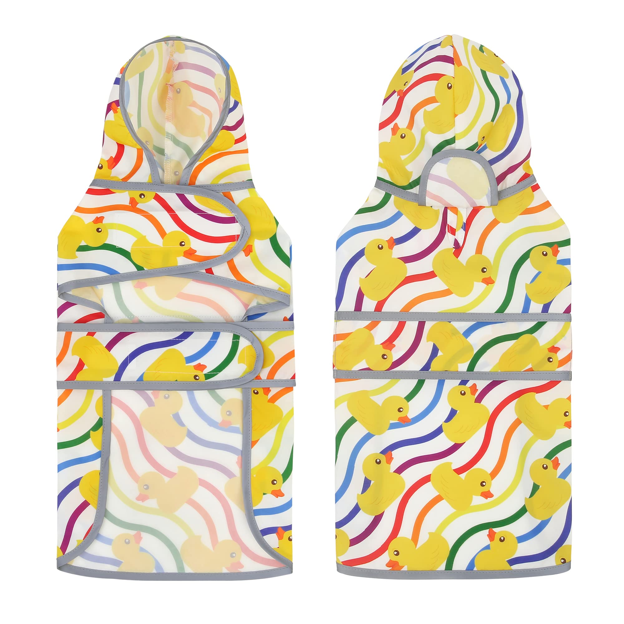 Dog Rain Coats For Medium Dogs, Waterproof Medium Dog Raincoat With Hood And Leash Hole, Reflective Pet Raincoat For Dogs