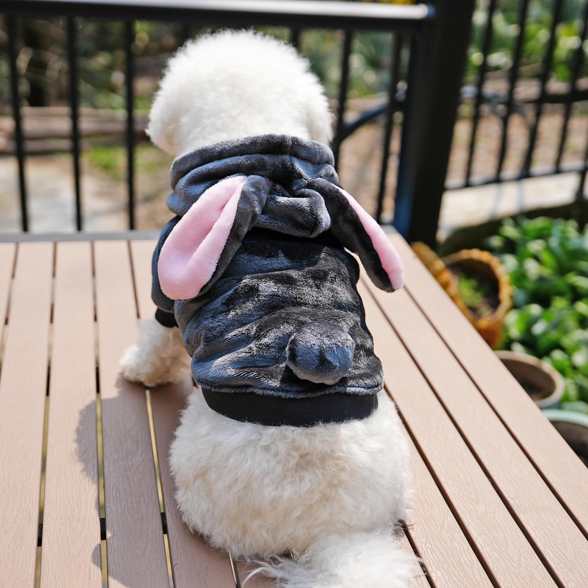 Cheertails Dog Sweaters For Small Medium Dogs Girl Boy, Cute Bunny Dog Costumes For Medium Dogs, Rabbit Ear French Bulldog Cloth