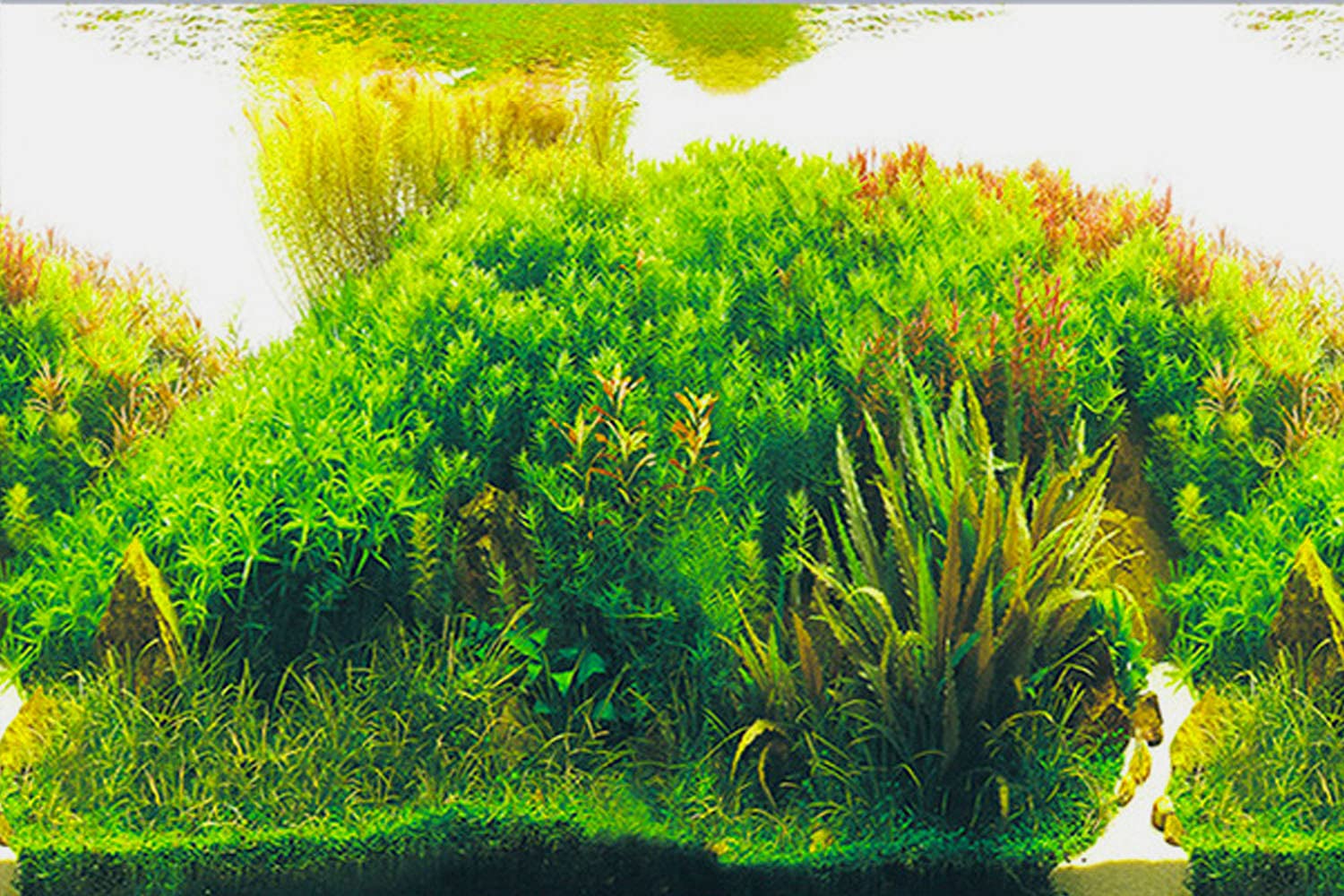 Elebox Fish Tank Stickers Wallpaper Seaweed Background Aquarium Background Decoration Water Plants Fish Tank Background 15.7'X 40'