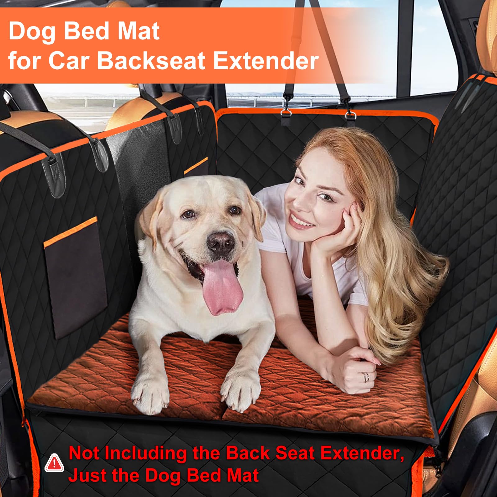 Xuyedoglsh Car Backseat Dog Mat, Comfortable Non-Slip Cushion Suitable For Travel Dog Bed And Pet Home Sofa Blanket, Custom Mat