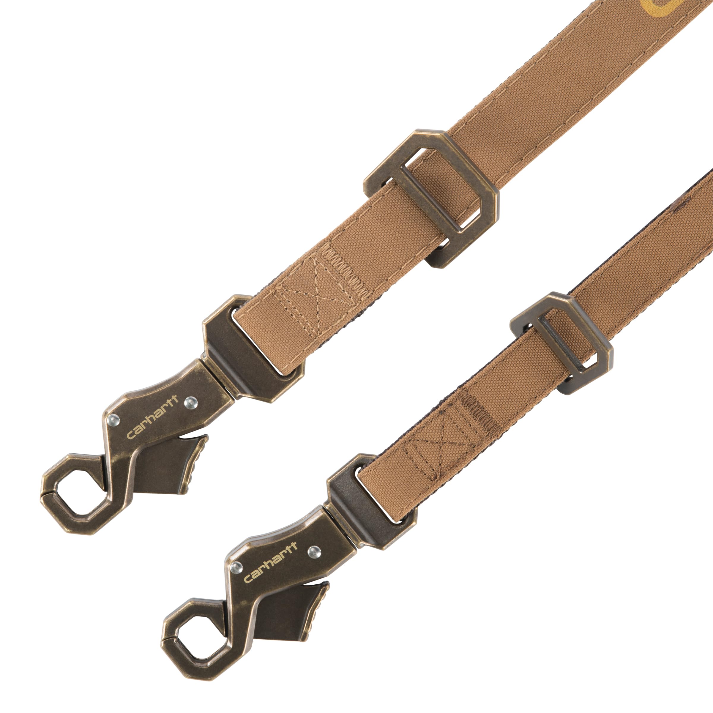 Carhartt Nylon Duck Dog Leash Black/Brushed Brass, Large