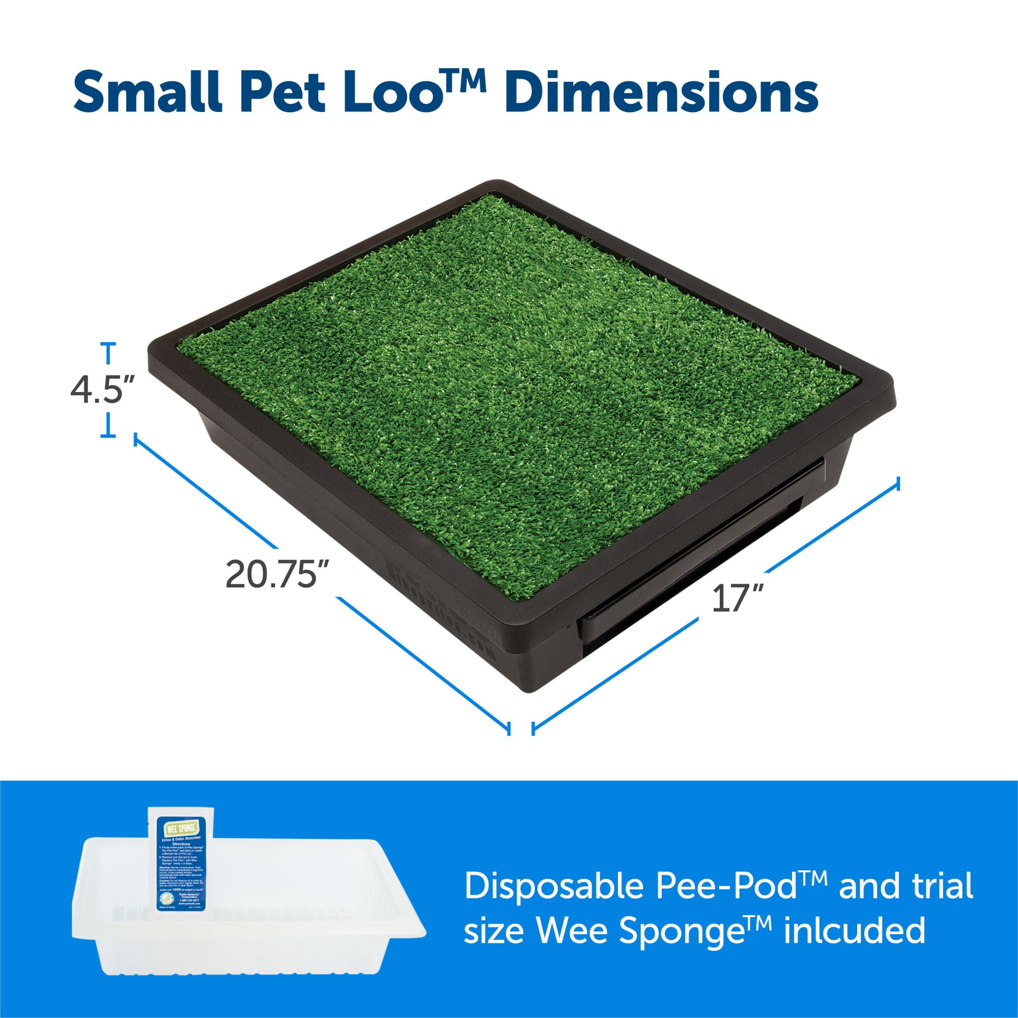 PetSafe Pet Loo Portable Dog Potty - Pet Toilet Alternative for Puppy Pads - Medium - Perfect for House Training - Easy-to-Clean