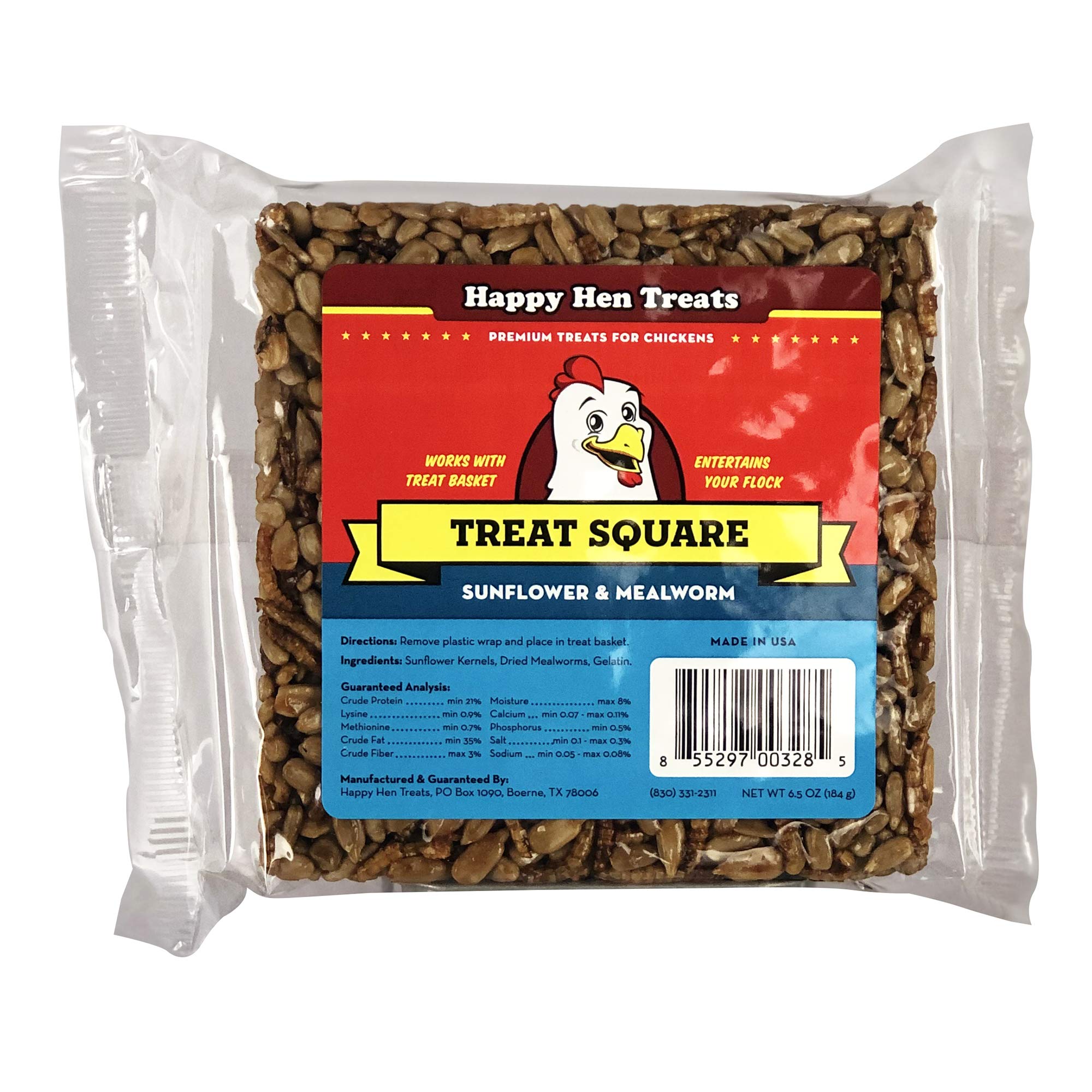 Happy Hen Treats Treat For Pets, Mealworm And Sunflower, 6.5-Ounce