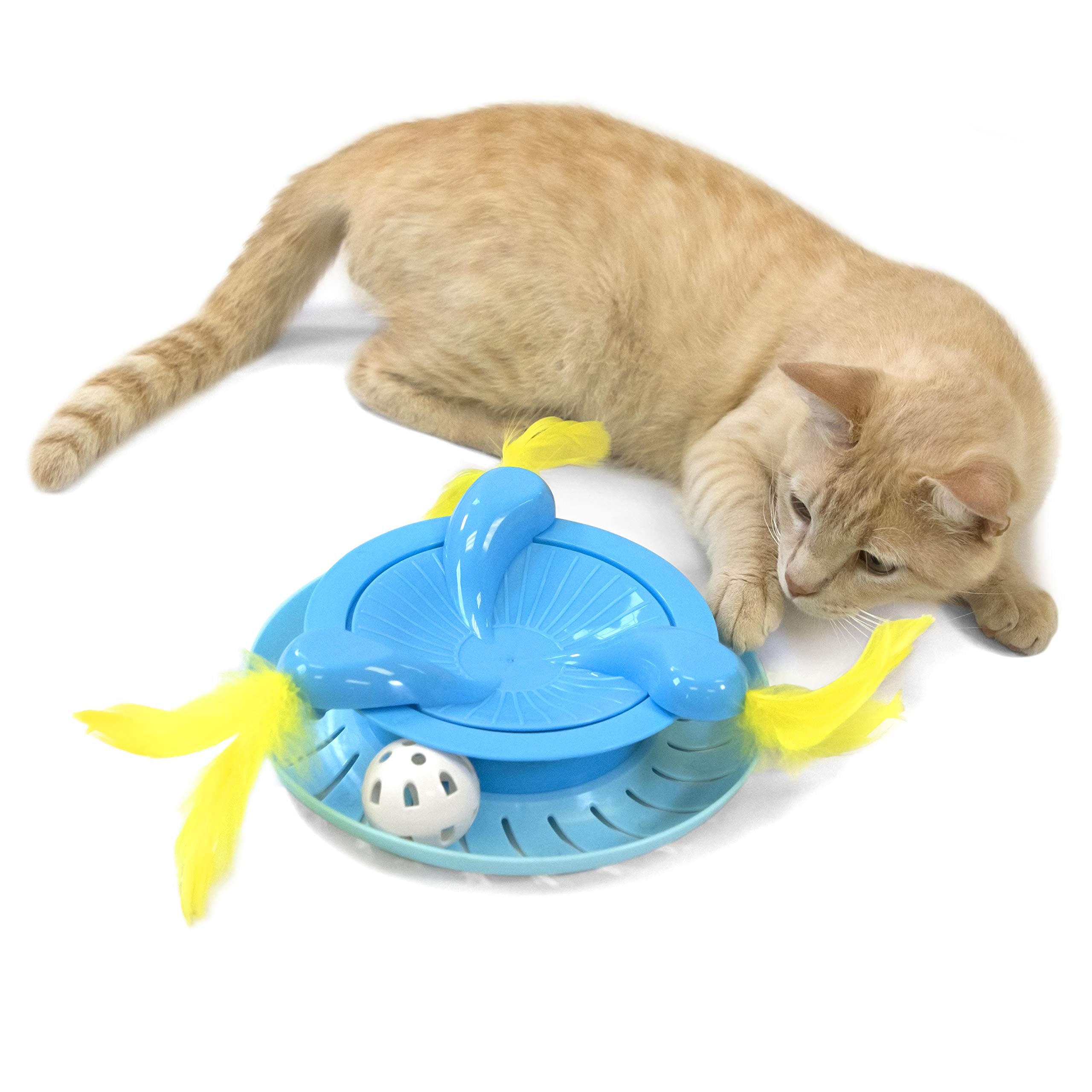 Kitty City Swat Track Cat Toy, 3 Toys In 1 Cat Toy, Deluxe And Basic Cat Toy Box, Ball Track