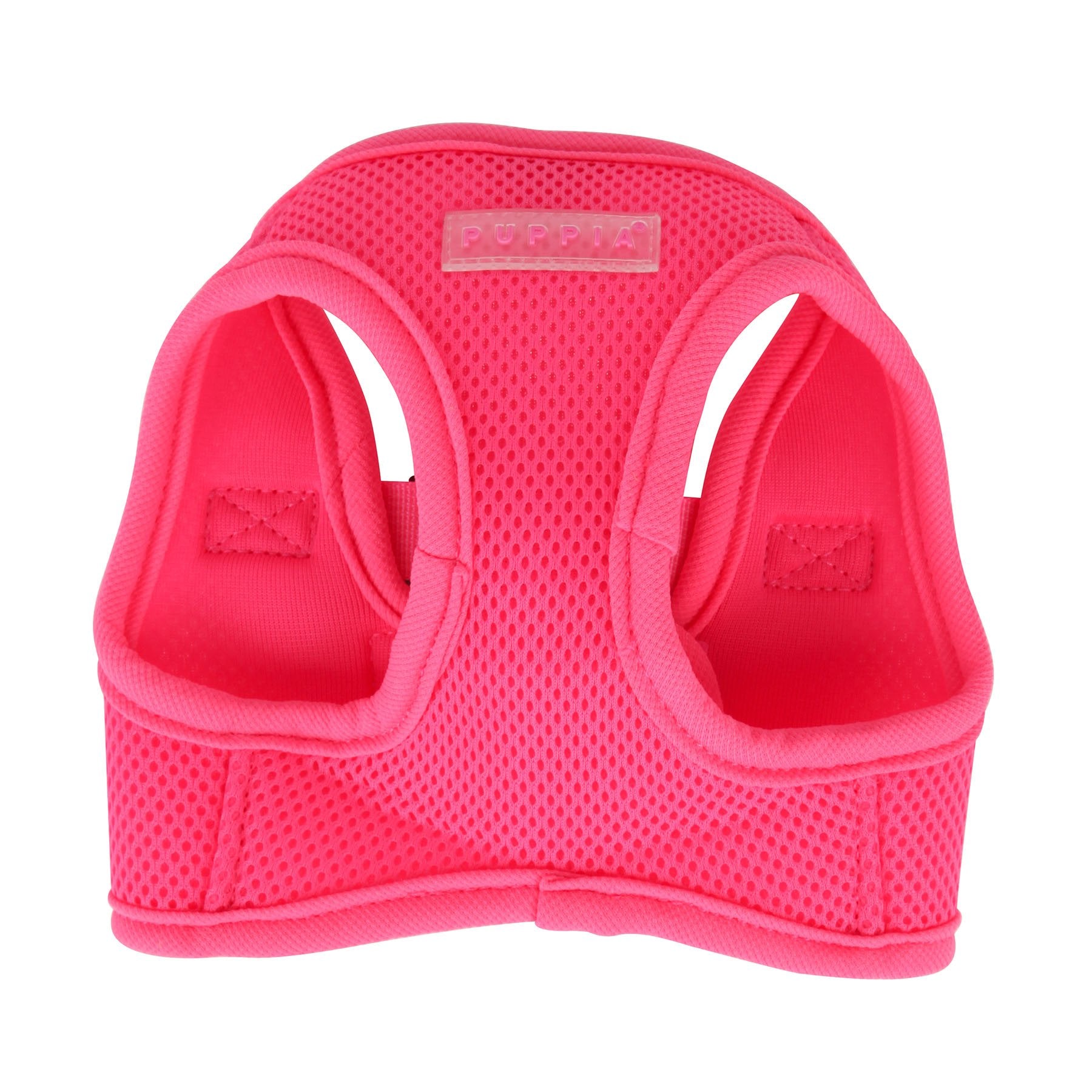 Puppia Neon Soft Vest Harness Step-in No Choke No Pull Walking Training for Small and Medium Dog, Pink, X-Small