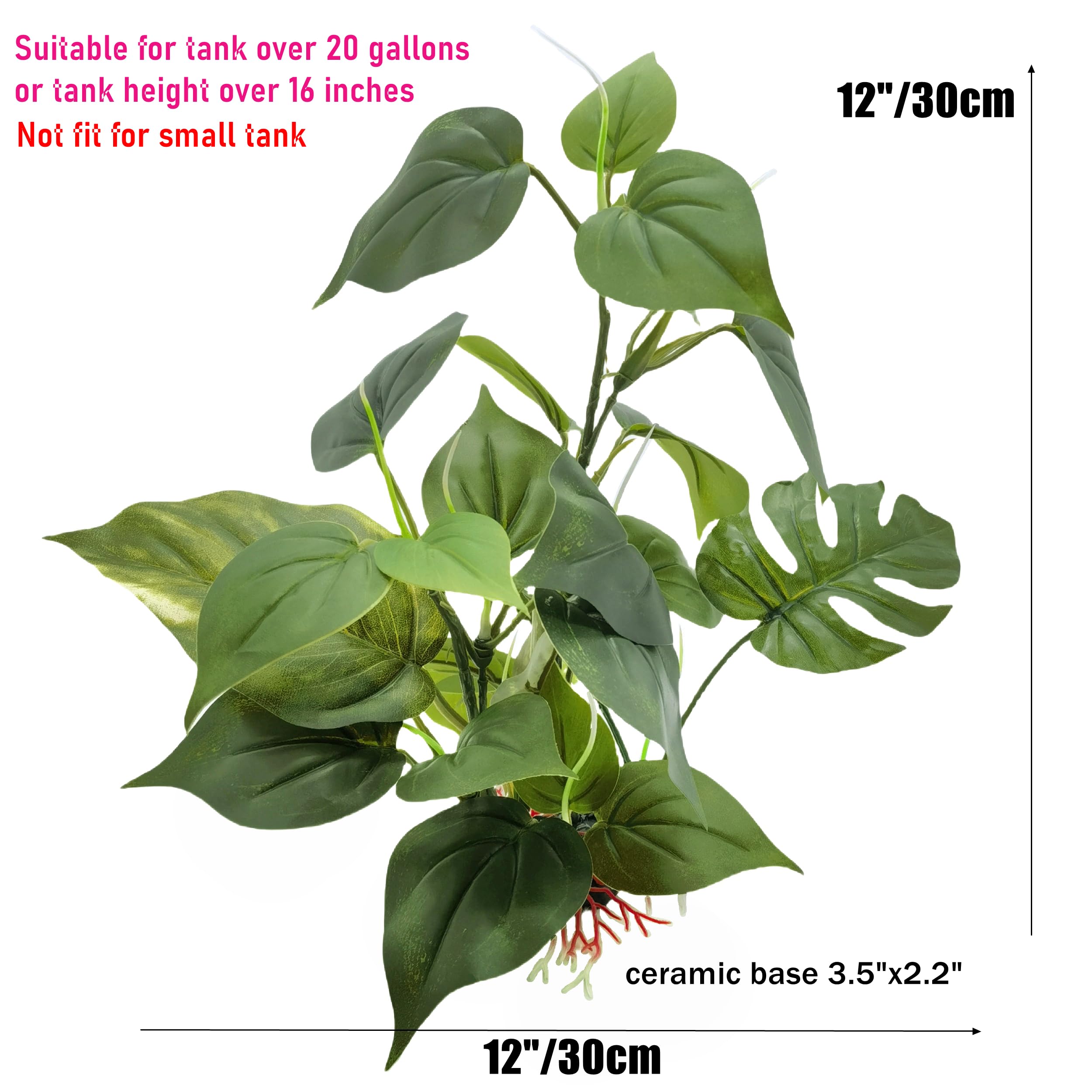 M2Cbridge Artificial Fish Tank Plants Silk Aquarium Plant Aquatic Water Grass Foreground Decor (1Pc Green)