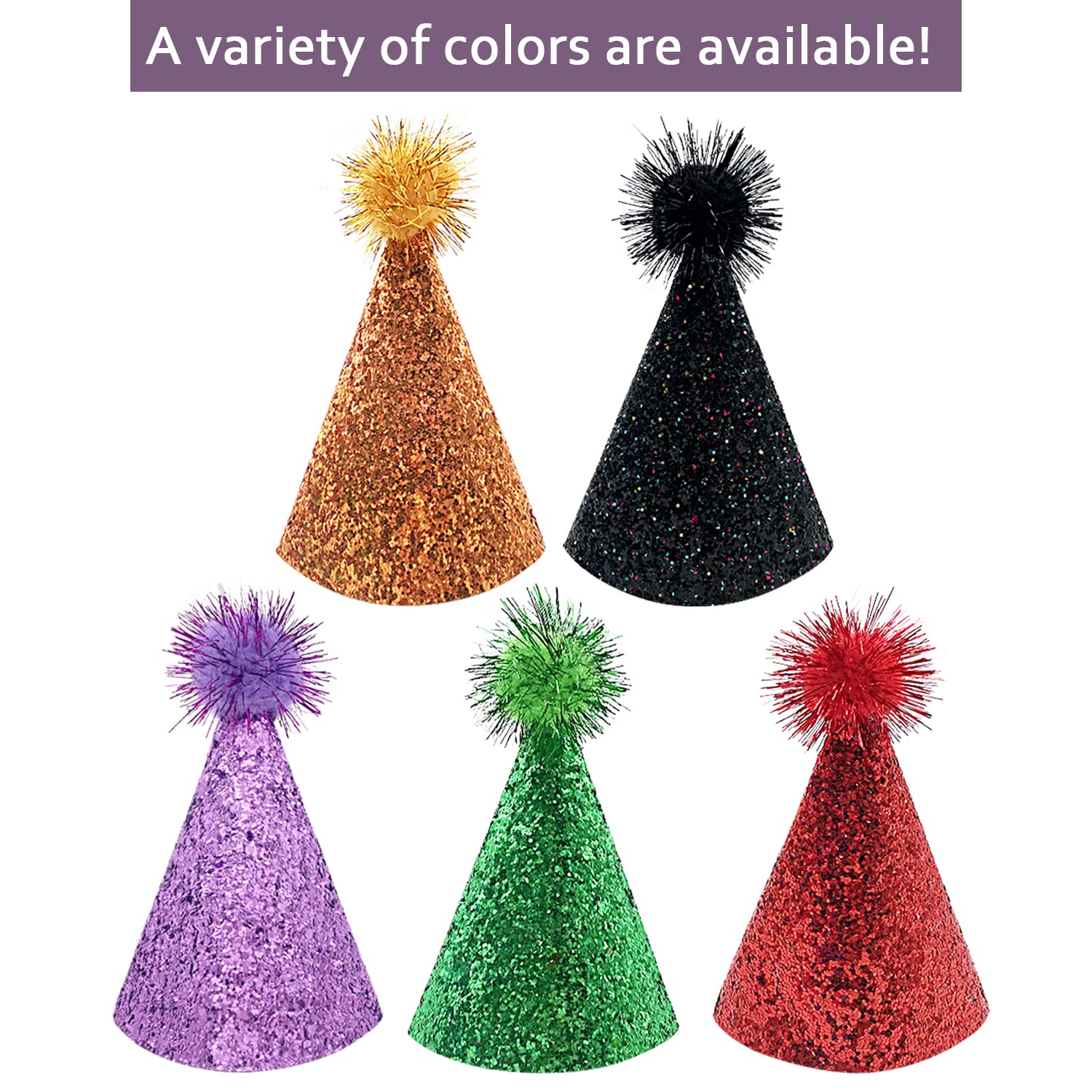 Pet Show 5Pcs/Pack Small Dog Hat Set Pet Birthday Hats For Boys Girls Holiday Party Apparel Accessories With 0-9 Numbers And Adj