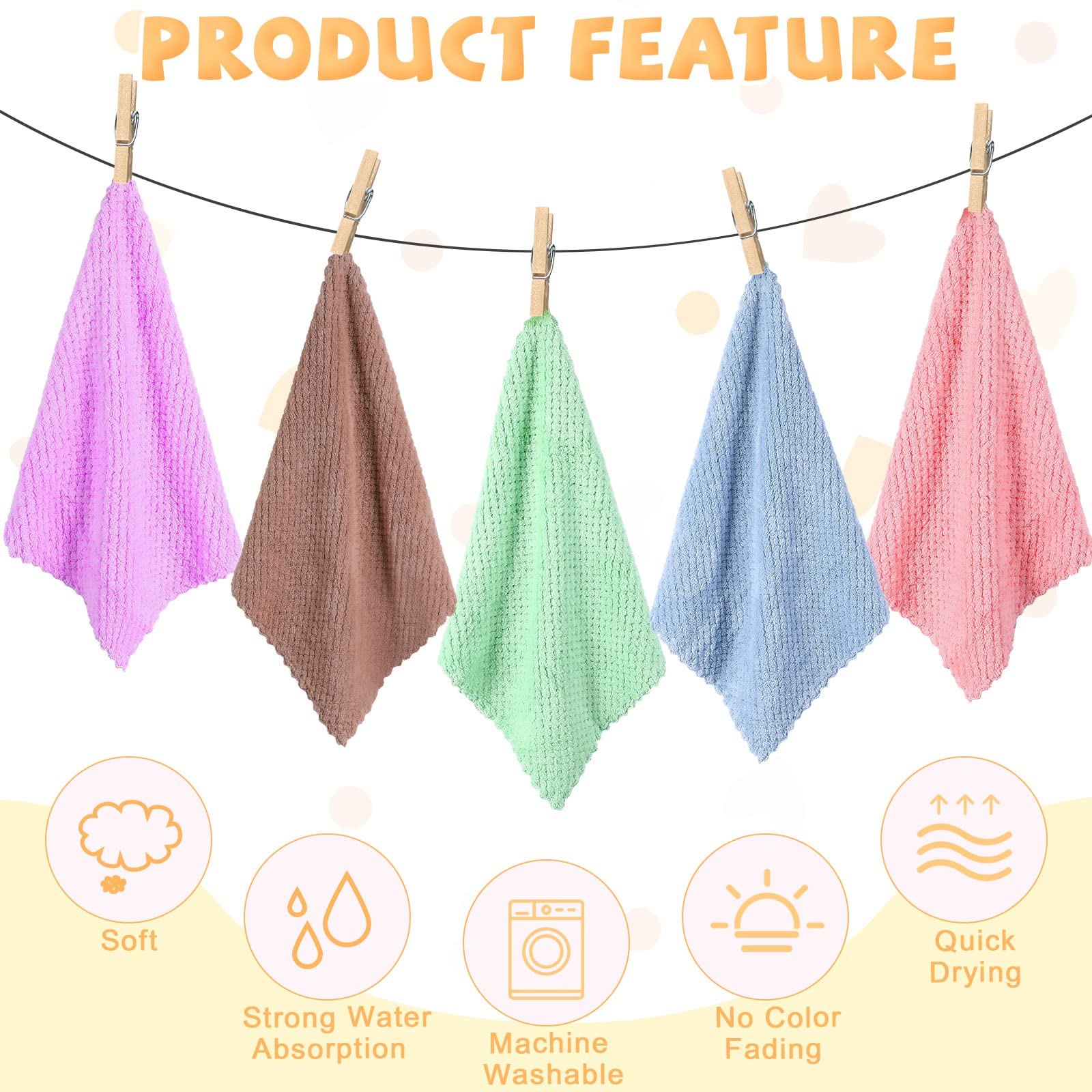 Reginary Guinea Pig Blankets, 10 Pcs Hamster Fleece Cage Liners, Coral Fleece Soft Quick Dry Pet Bedding For Small Animals, Cat