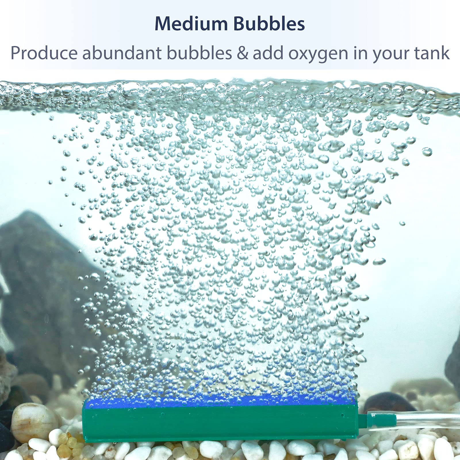 Pawfly Air Stone Bar, 4 Inch Bubble Release Airstones, Mineral Blue, Ideal for Fish Tank Aquarium Pump