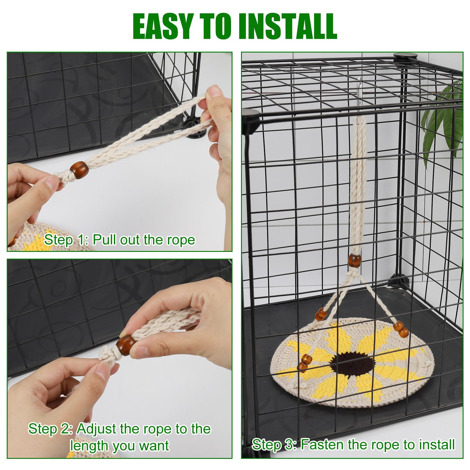 Jspupifip Reptile Hammock,Bearded Dragon Accessories For Habitat Leopard Gecko Tank Accessories Small Lizard Cage Bed Hanging Ha