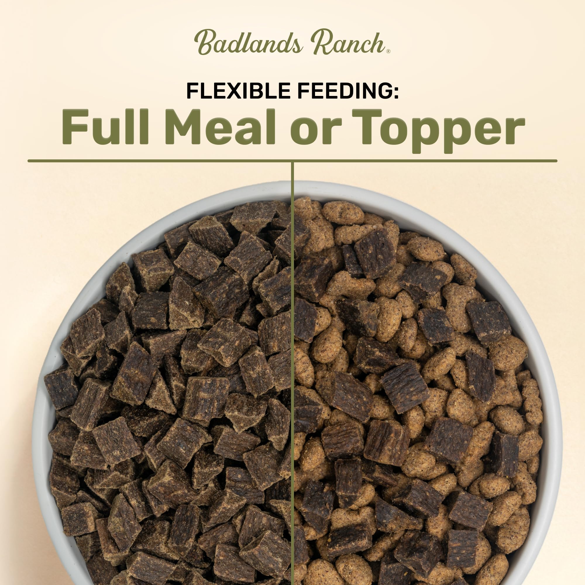 BADLANDS RANCH Superfood Air-Dried Wild Fish & Turkey Dog Food – High Protein for Daily Wellness – 24 oz