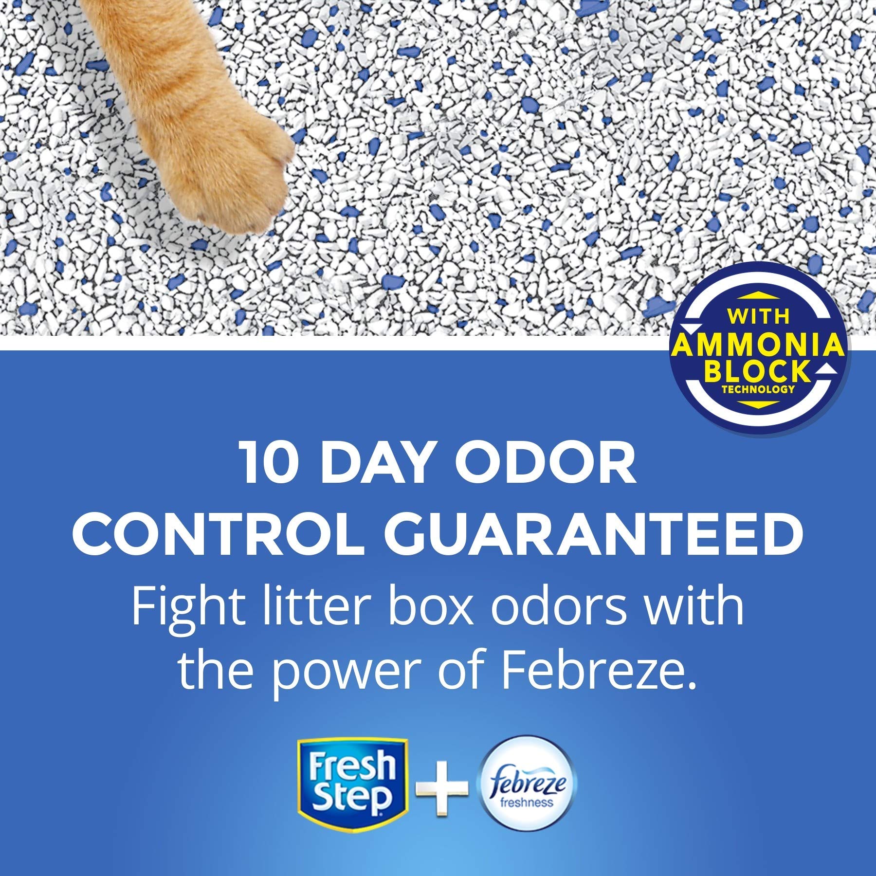 Fresh Step Multi-Cat Scented Litter with the Power of Febreze, Clumping Cat Litter, 34 Pounds (Package May Vary) (Package May Va