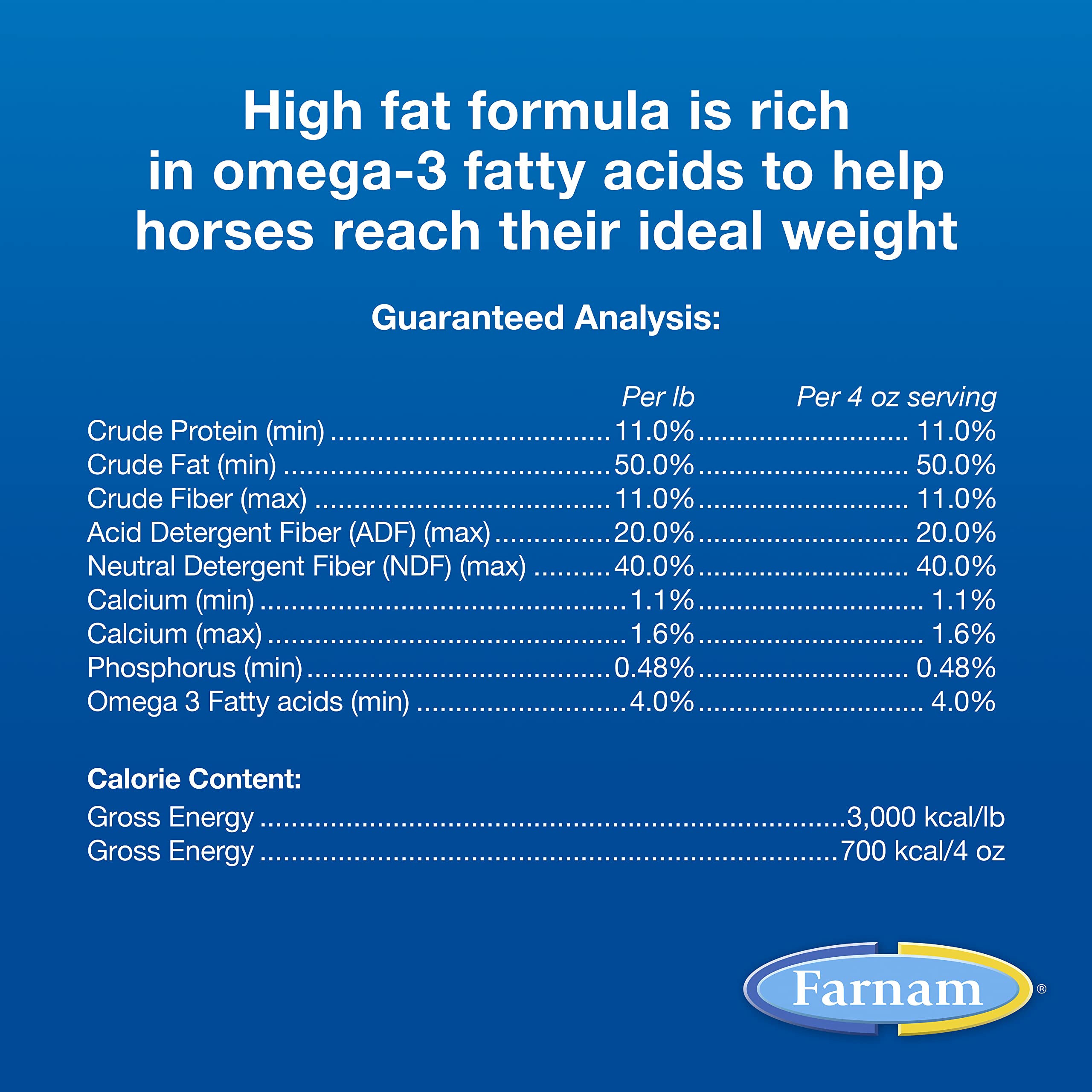 Farnam Weight Builder Horse Weight Supplement, Helps Maintain Optimal Body Condition with No Sugar Added, 22.5 Pounds, 90 Day Su
