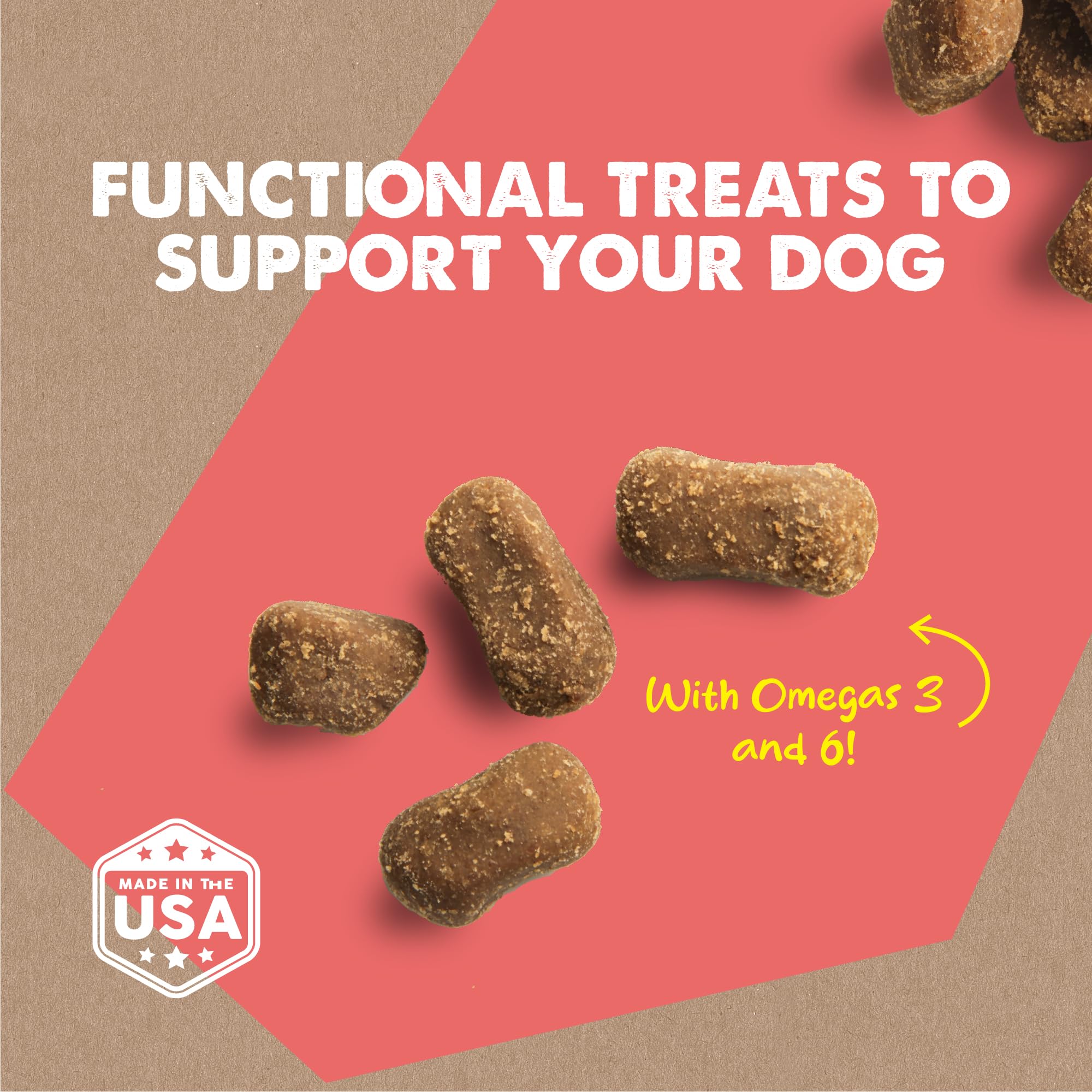 Cloud Star Dynamo Dog Skin & Coat Soft Chews Grain Free Dog Treats, Salmon, 14 oz. Pouch