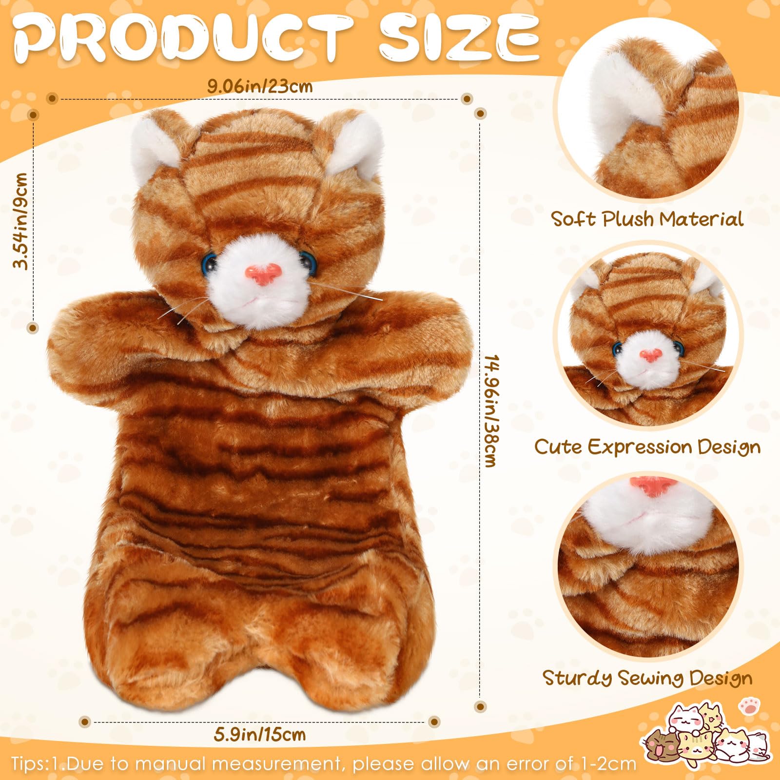 Shyyween Cat Puppet Wrestler, Cat Wrestling Toy Puppet Hand Glove with Tough Padding for Safe and Fun Interactive Play, Relieve