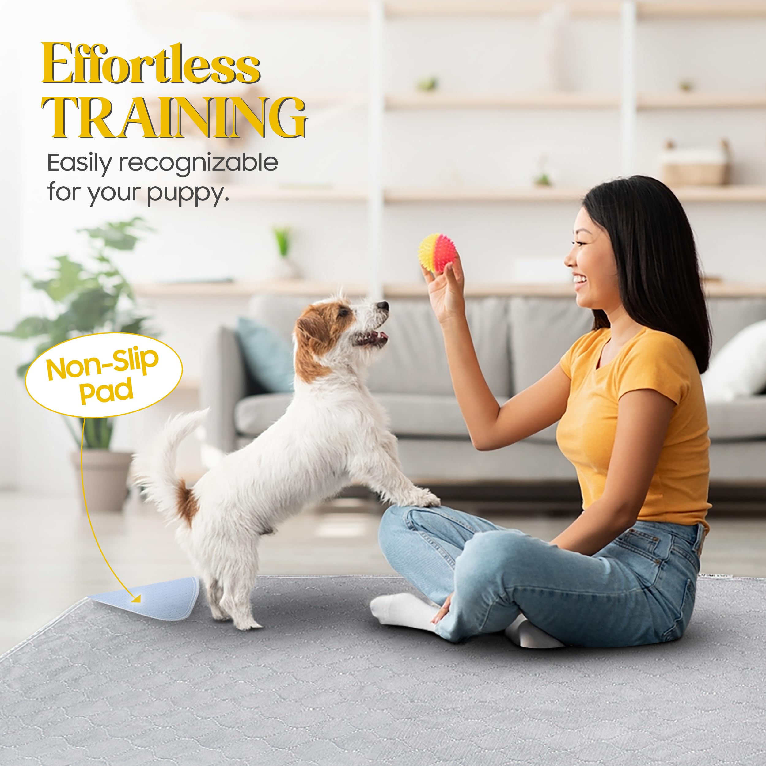 Littleliner 2 Pack 36   X41    Washable Pee Pads For Dogs With Grooming Glove, Non-Slip Whelping Pads, Absorbent & Pleasant Endu