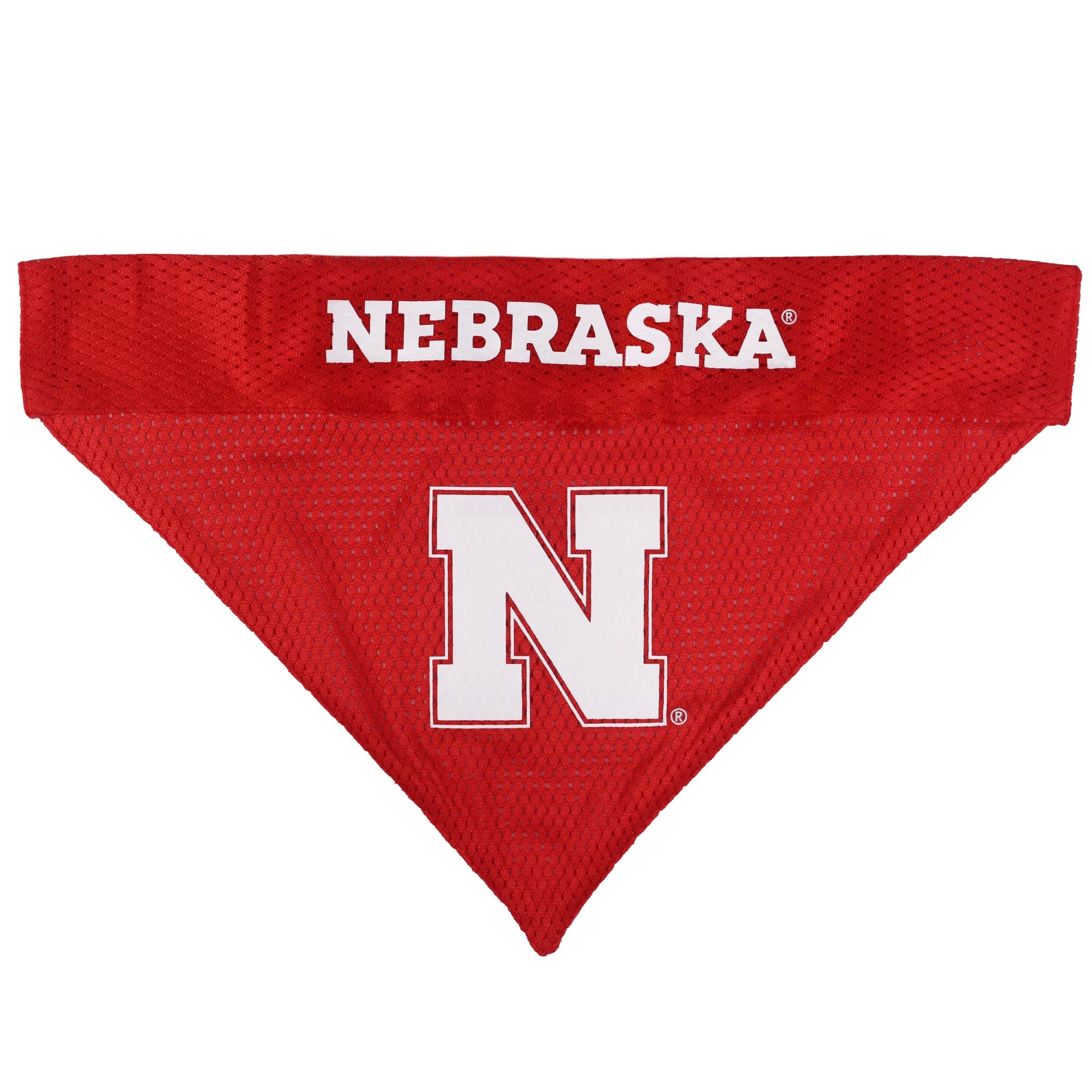 Pets First Collegiate Pet Accessories, Reversible Bandana, Nebraska Cornhuskers, Small/Medium