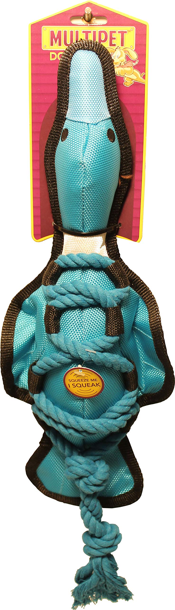 Multipet Cross Ropes Dog Toy Duck Assorted 11.5 in