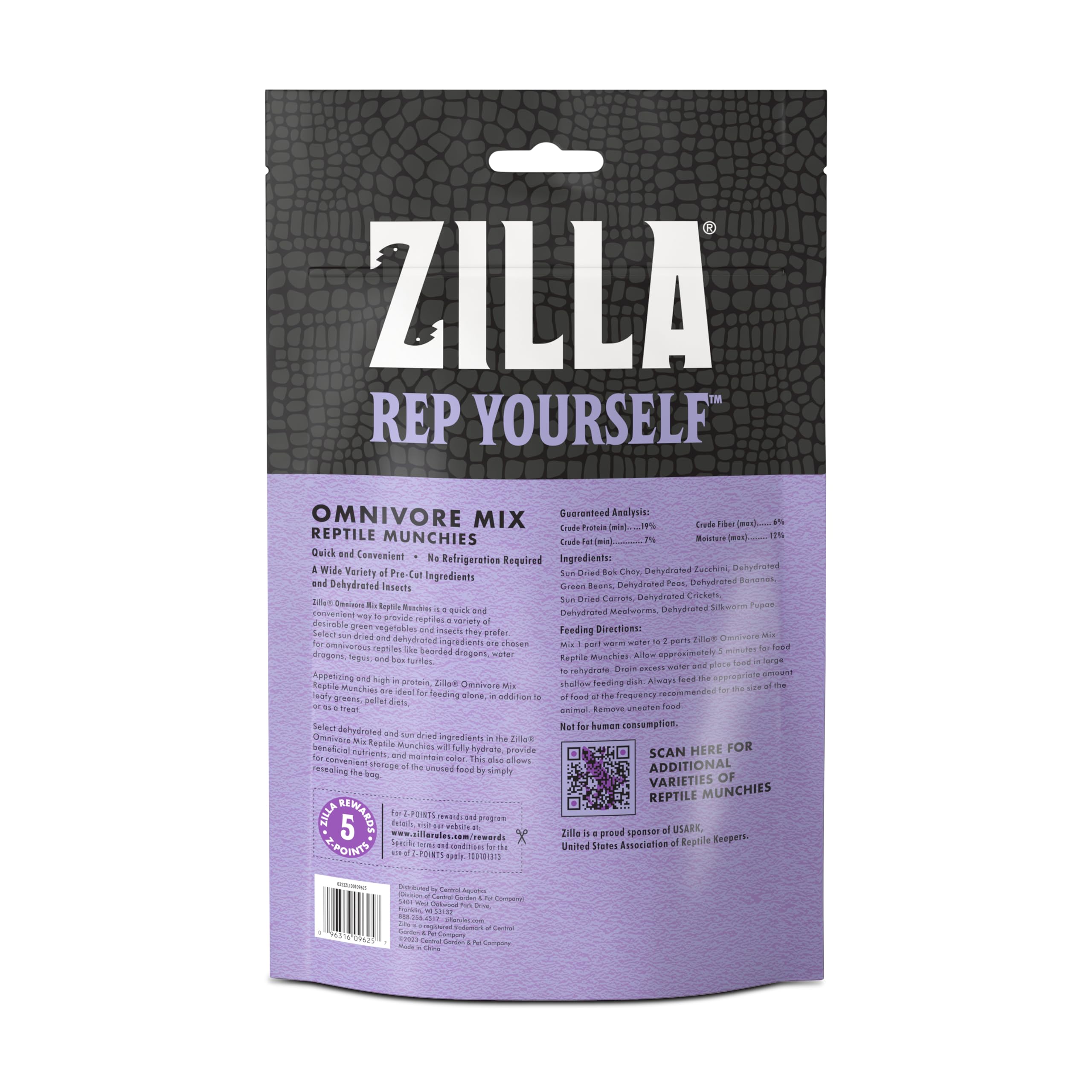 ZIL 4OZ REPTILE MUNCH OMNI FOOD