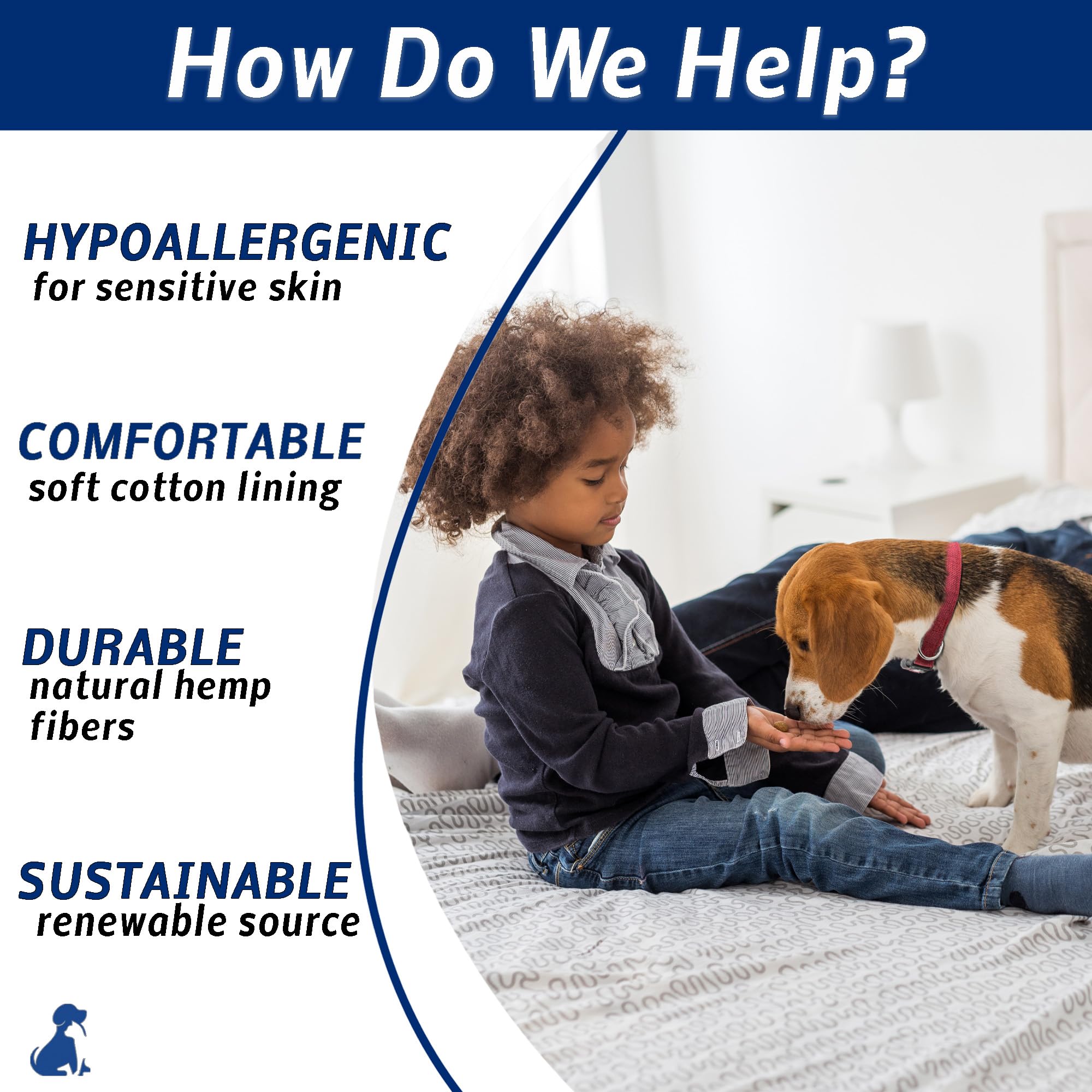 Fuzzy Friends Red Hemp Collar. Hypoallergenic Collar Great For Sensitive Skin Or Allergies. 5 Sizes: X-Small, Small, Medium, Lar