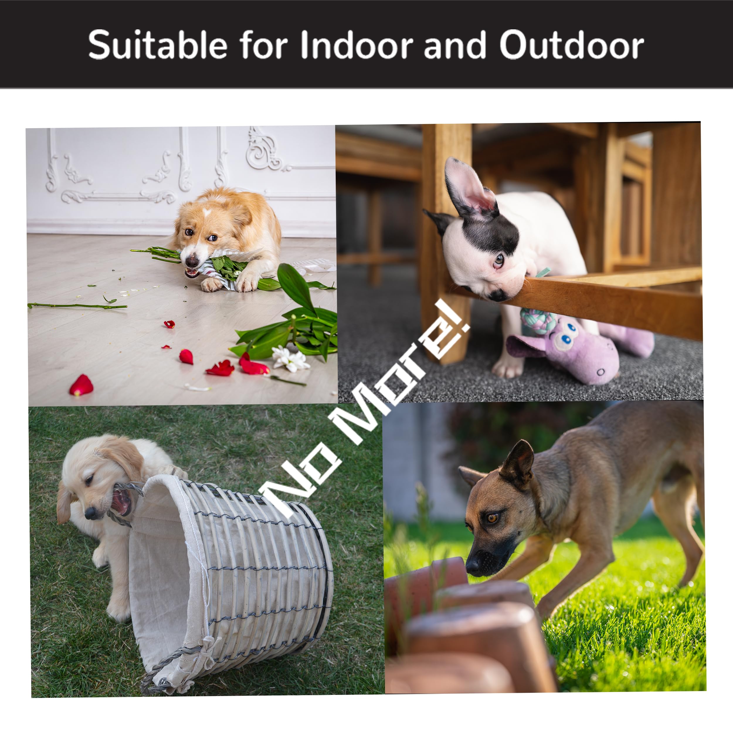 Bitter Apple No Chew Spray For Dogs - 100% Natural Dog Deterrent Spray For Hot Spots And Home - Deter Chewing On Any Surface - S