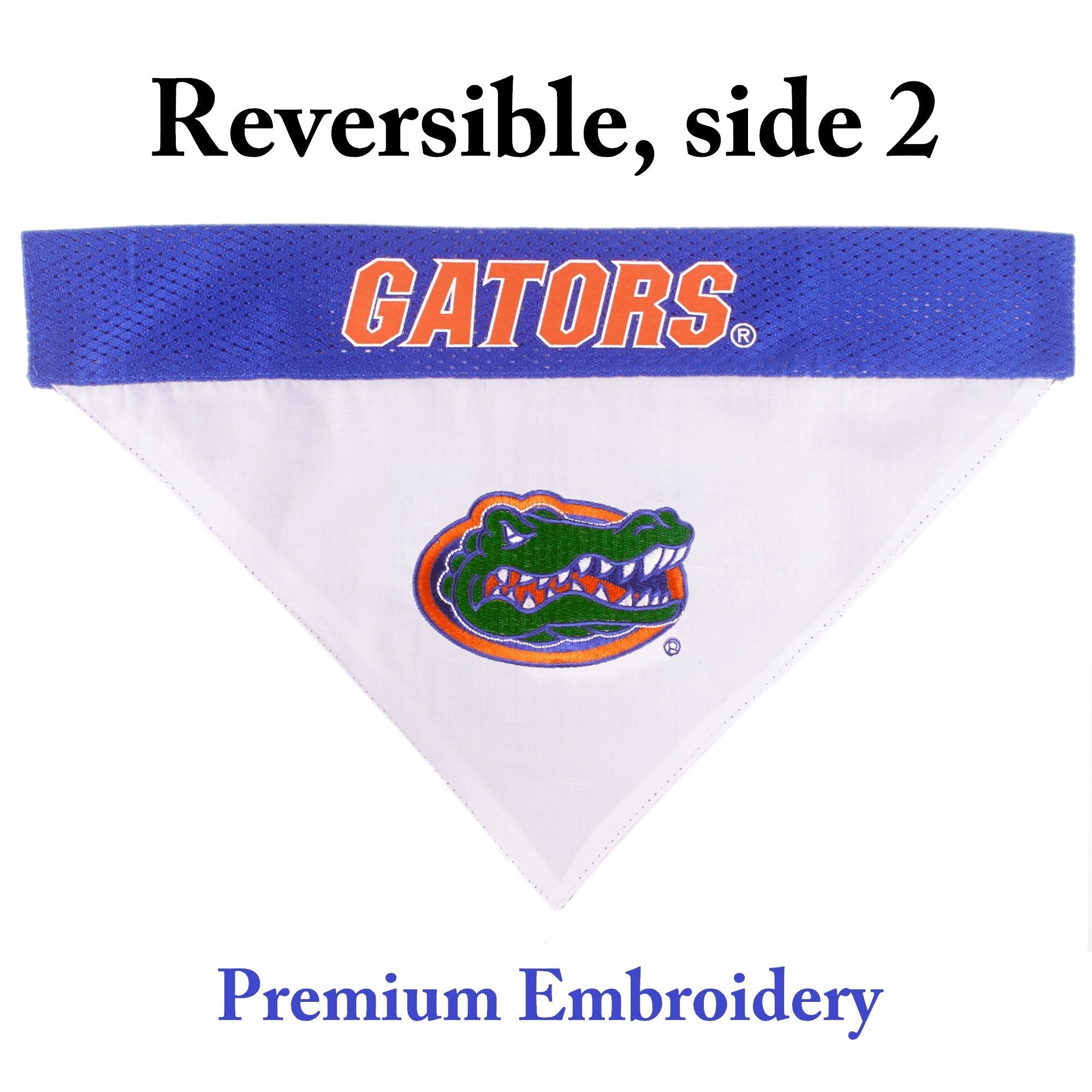 Pets First Collegiate Pet Accessories, Reversible Bandana, Florida Gators, Large/X-Large