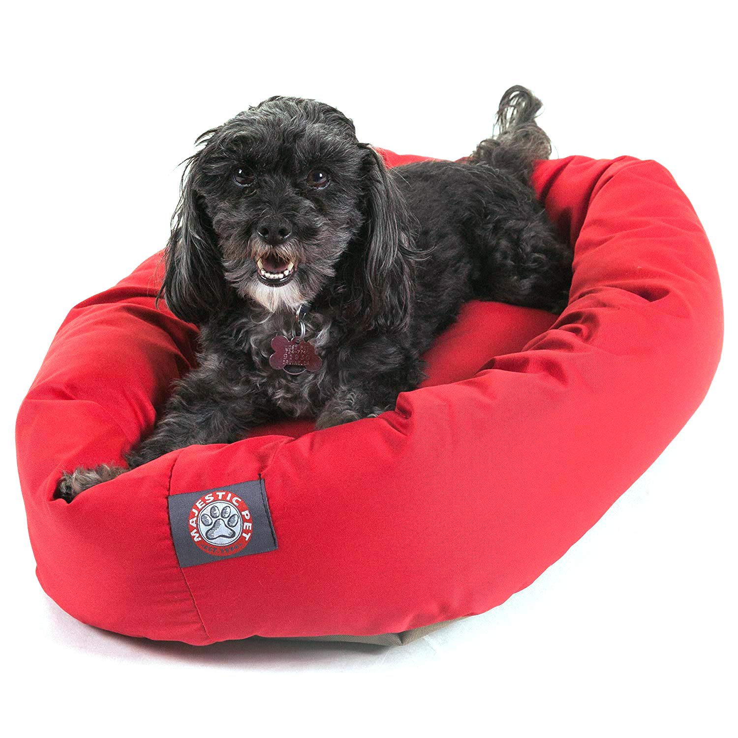 Majestic Pet 24 Inch Red Bagel Dog Bed Products