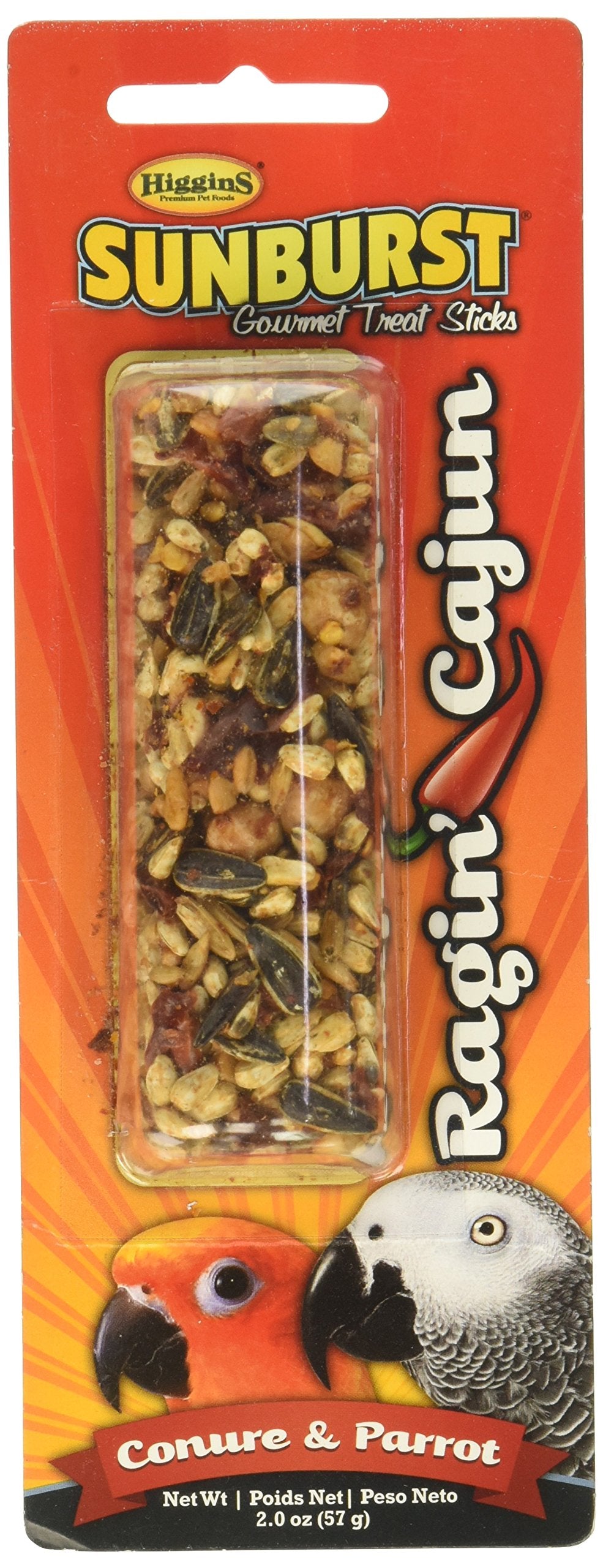 Higgins Group Higgins Ragin Cajun Stix Parrot 1.8 Oz Treat, 1Count, One Size