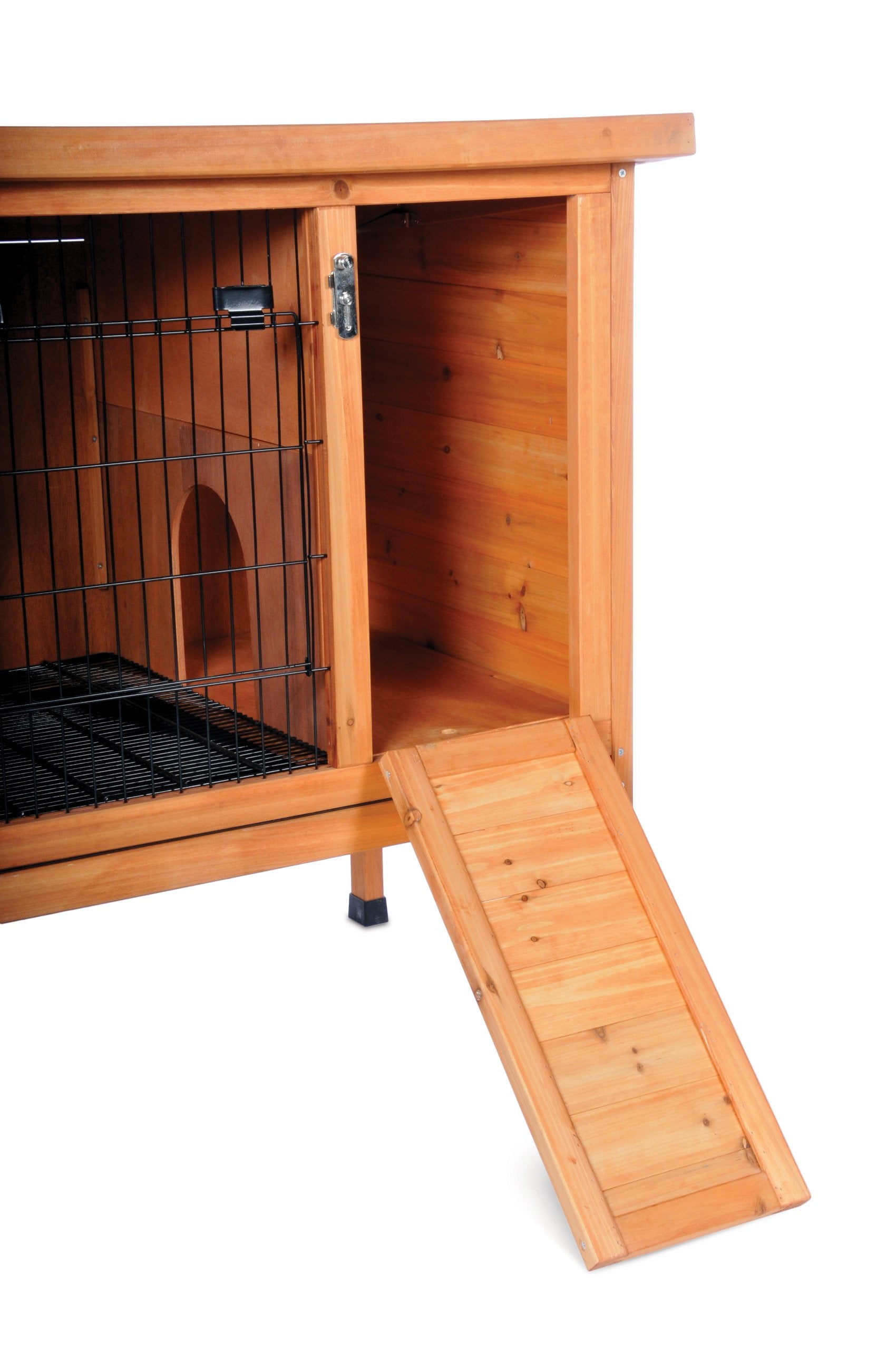 Prevue Hendryx, Stained Wood Prevue Pet Products Small 460 Rabbit Hutch, 36.0' L X 24.0' W X 35.5' H