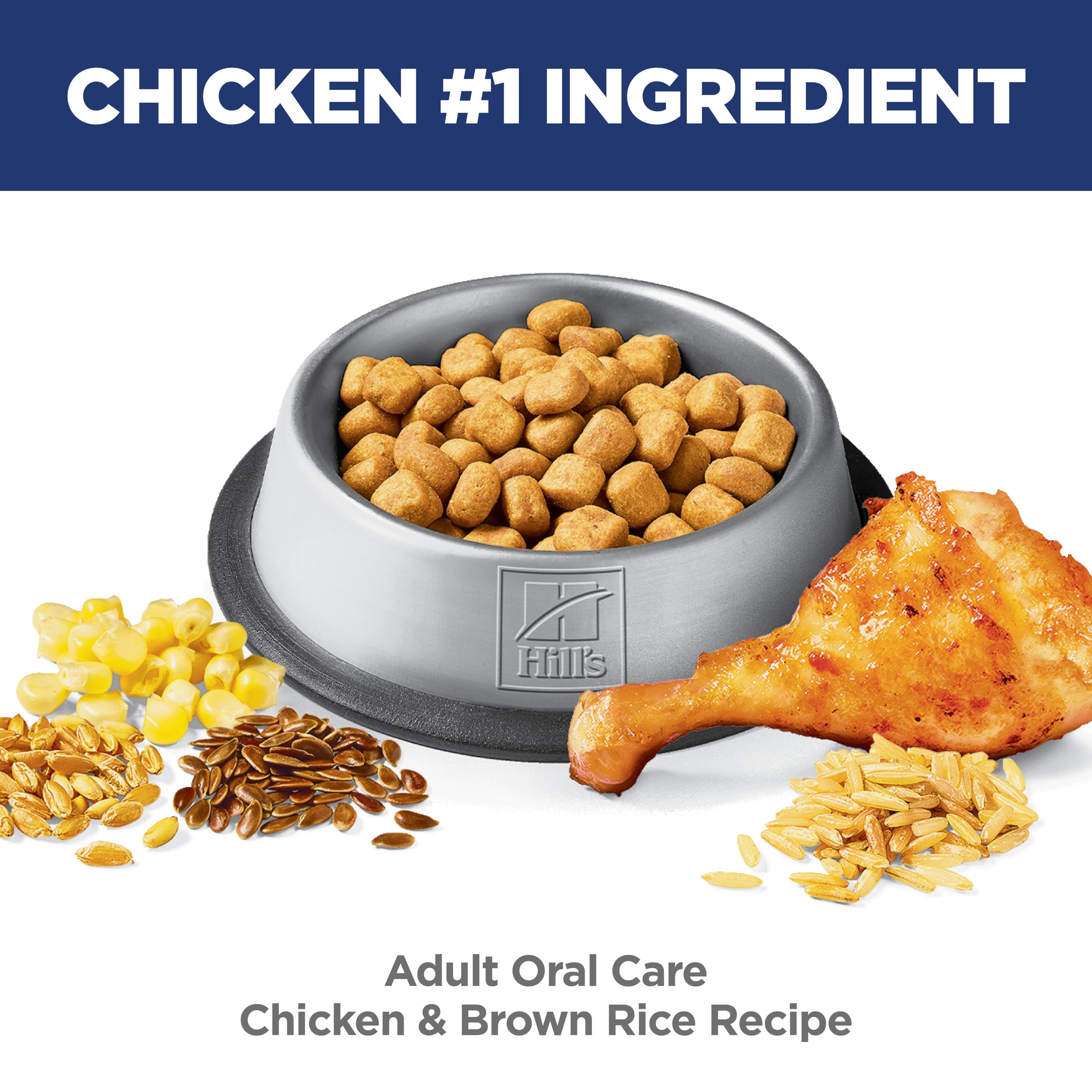Hills Science Diet Oral Care, Adult 1-6, Plaque & Tartar Buildup Support, Dry Cat Food, Chicken Recipe, 3.5 lb Bag