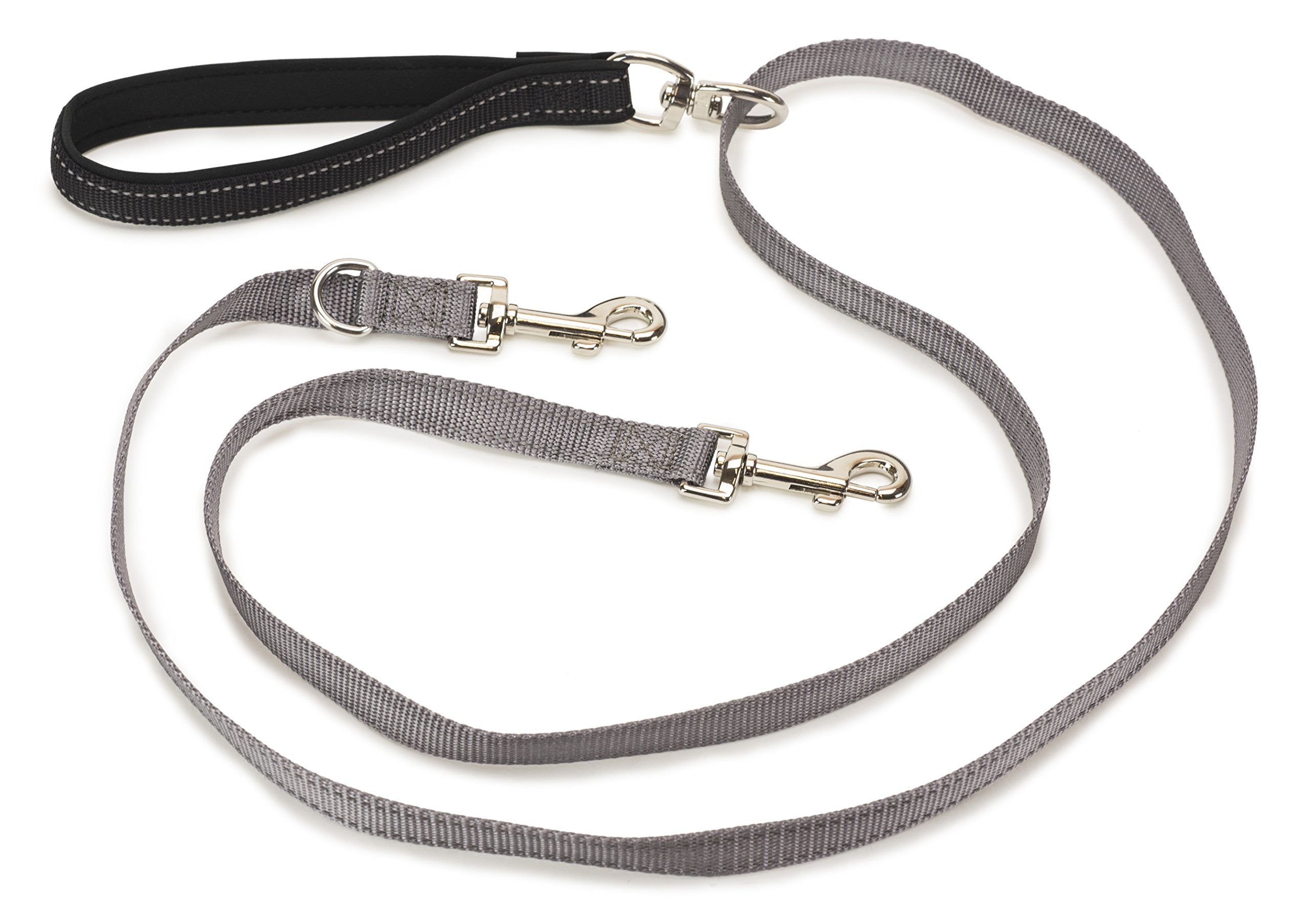 Petsafe Two Point Control Leash, Padded And Reflective Nylon, Converts To Single Leash, Works With 3In1 Harnesses, 3/4 In. Wide