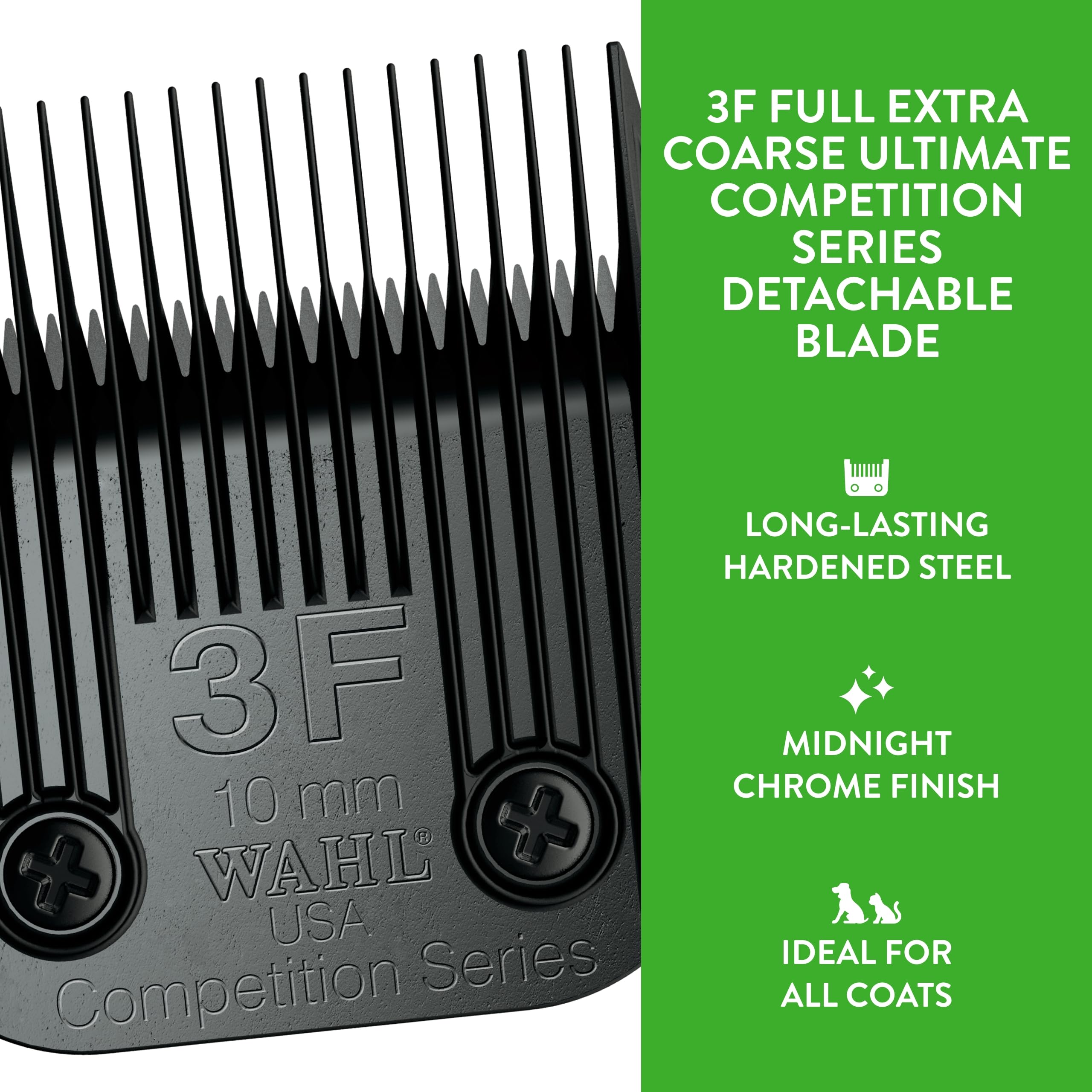 Wahl Professional Animal 3F Full Extra Coarse Ultimate Competition Series Detachable Blade With 25/64-Inch Cut Length (2376-500)