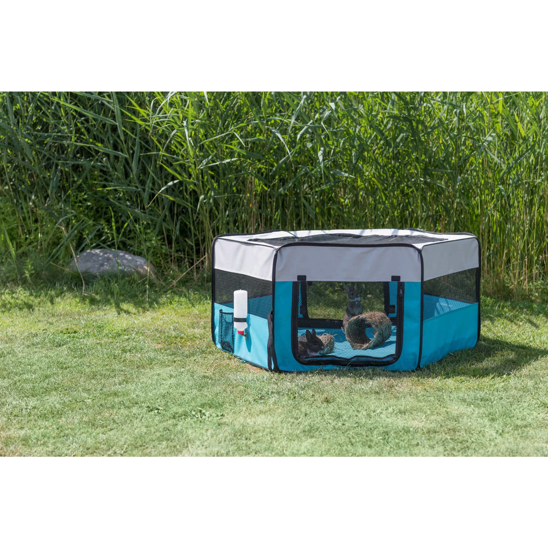 Trixie Soft Sided Mobile Playpen For Small Animals, Foldable And Portable, Ideal For Dogs, Rabbits, Cats, Large