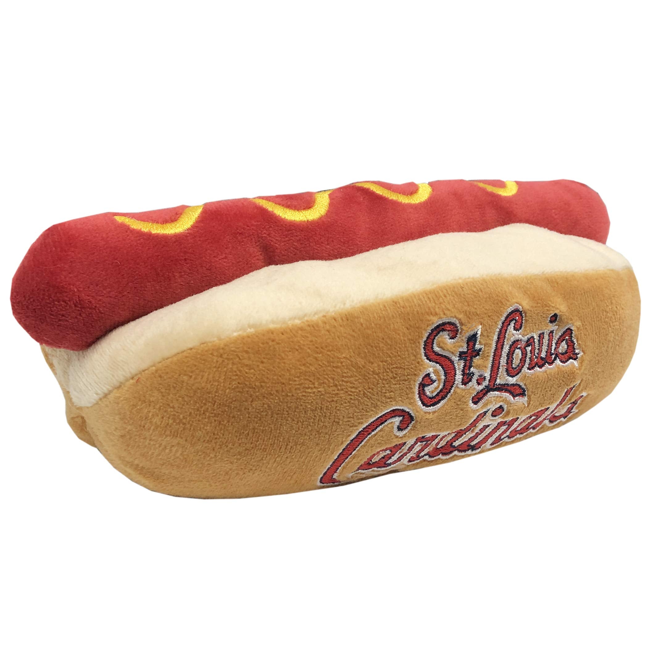 Mlb St. Louis Cardinals Plush Dog Toys - Stadium Theme Snacks - Cutest Plush Hot-Dog Toy For Dogs & Cats With Inner Squeaker & P