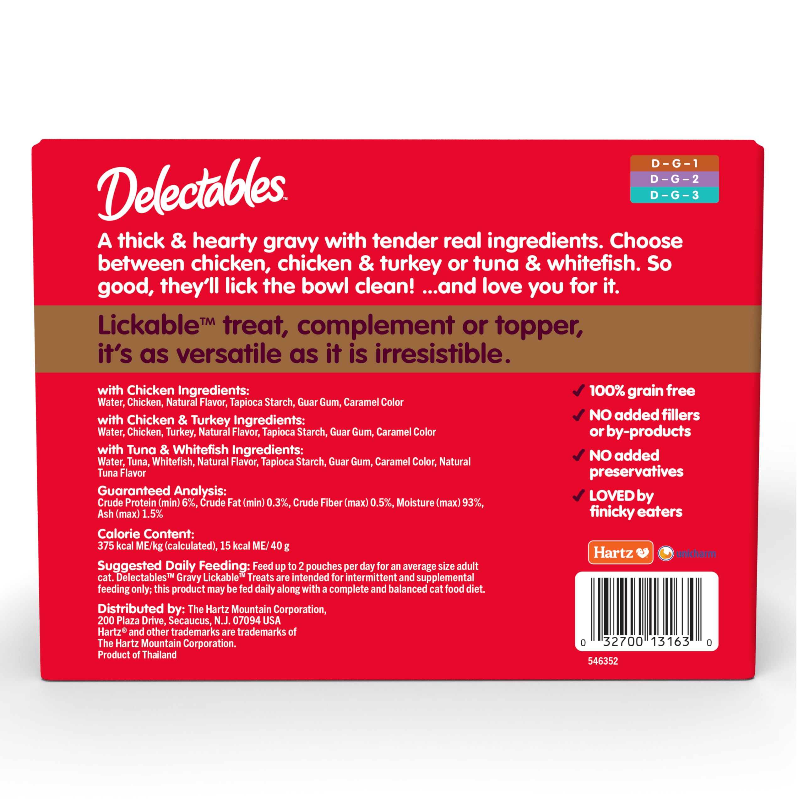 New! Delectables Gravy Lickable Wet Cat Treat & Food Topper, Variety, 30 Pack
