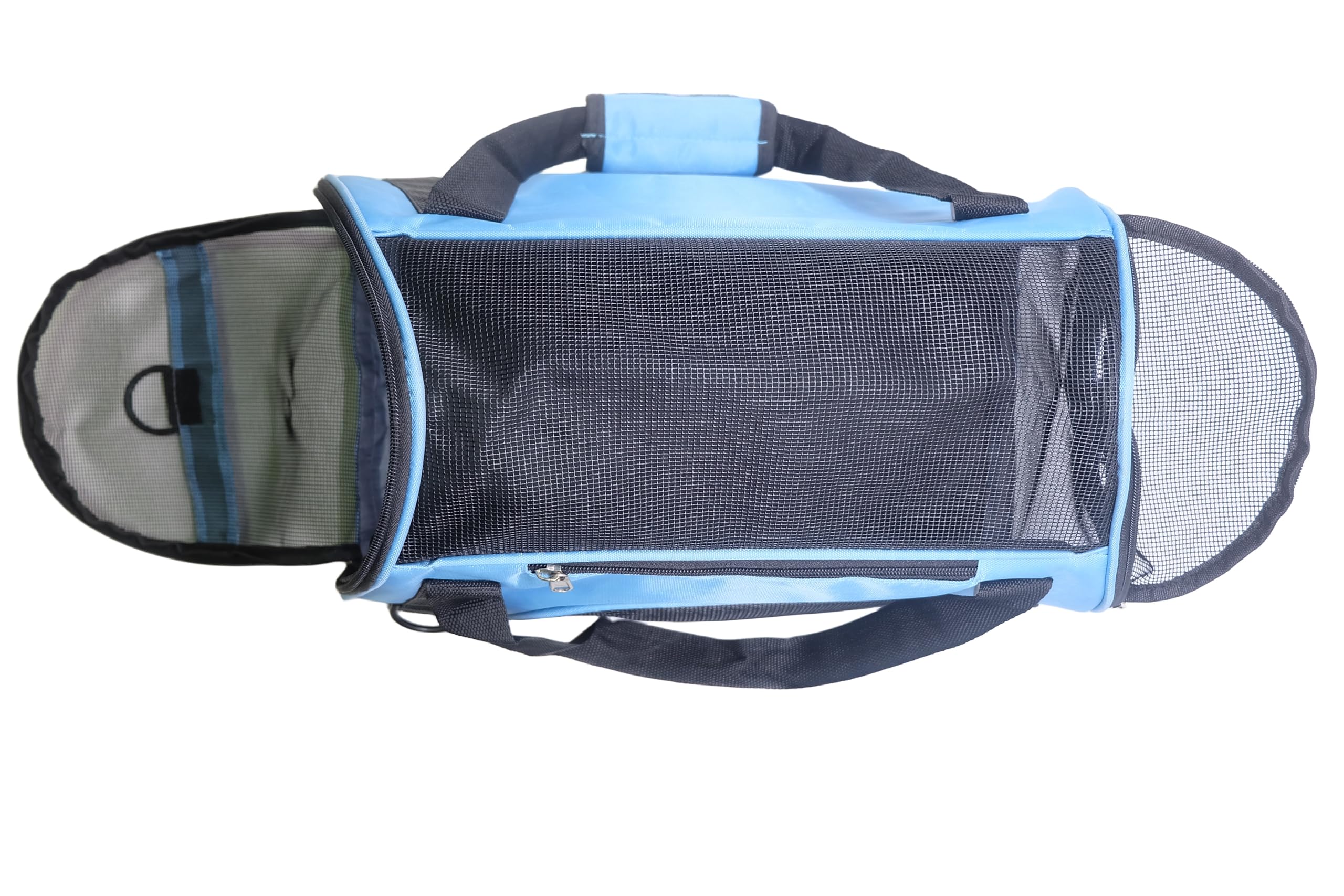 Tecageaon Pet Carrier Airline Approved Cat Carrier Dog Carrier For Medium Small Cats Small Puppy Kitten,Dog Cat Pet Travel Carrier (Medium, Blue)