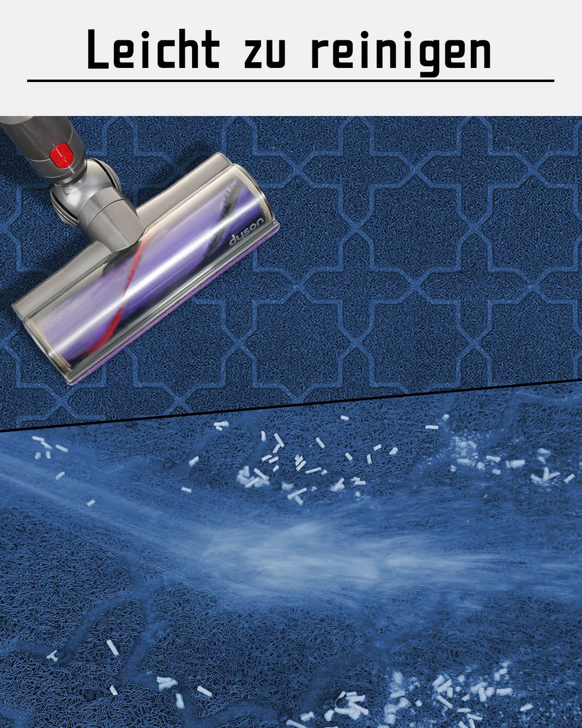 Yimobra Cat Litter Mat, 47''X36'' Litter Box Mat With Litter Lock Mesh, Soft Cat Litter Mat Litter Trapping Mat, Easy To Clean,