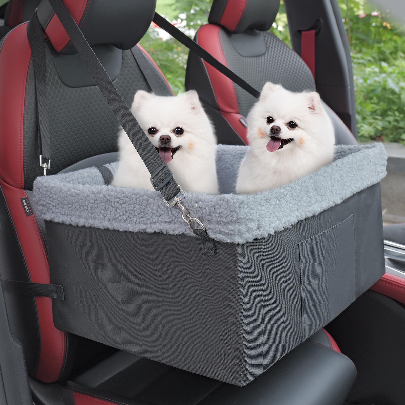 Marslabo Dog Car Seats For Small Dogs, Upgrade Dog Booster Seat With Metal Frame Construction With Double-Layer Oxford, Perfect For Small Pets Up To 20Lbs