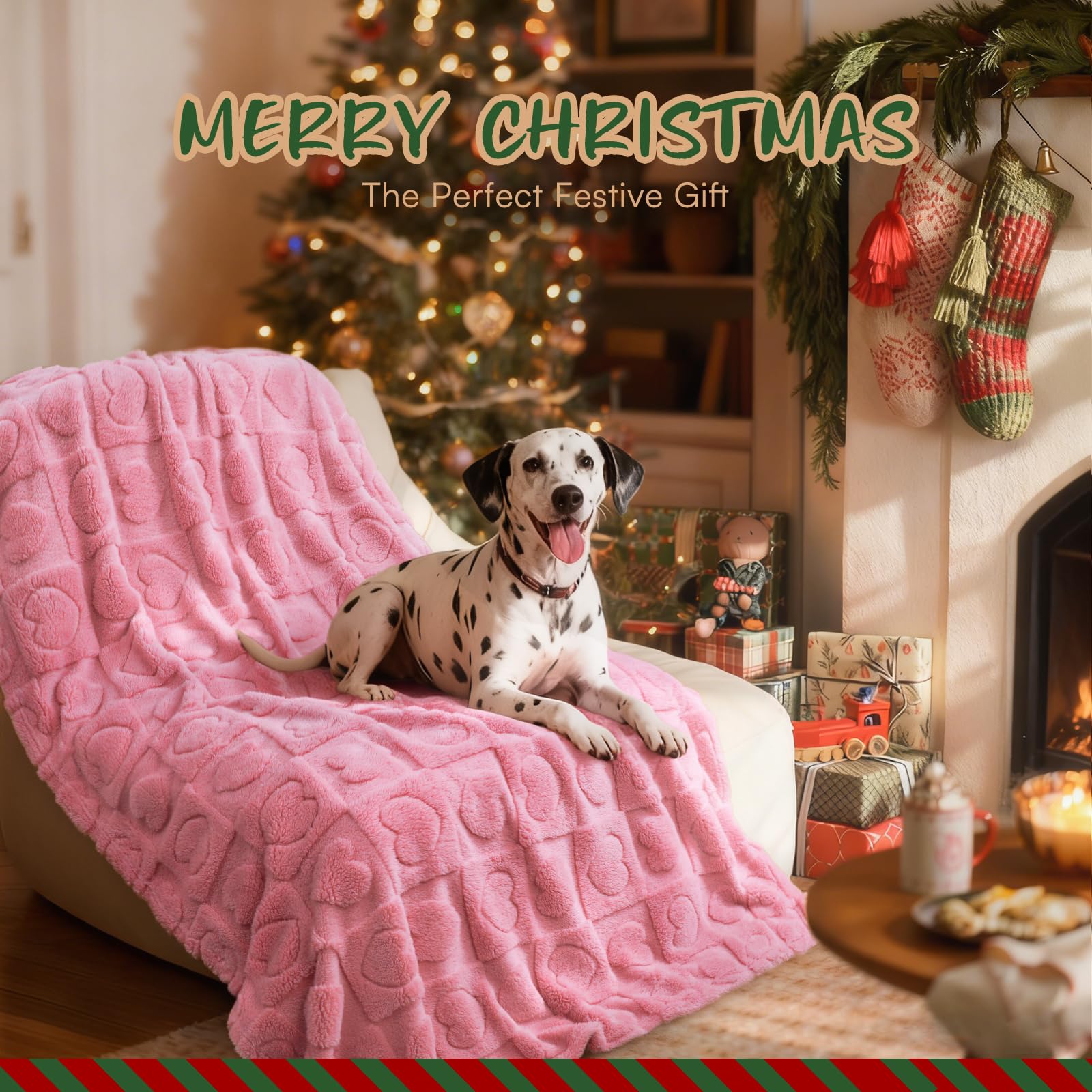 Luciphia 1 Pack 2 Small Dog Blanket Washable Pet Bed Cover Soft Fluffy Puppy Blanket with Premium Fleece 300GSM Cozy Calming Cat
