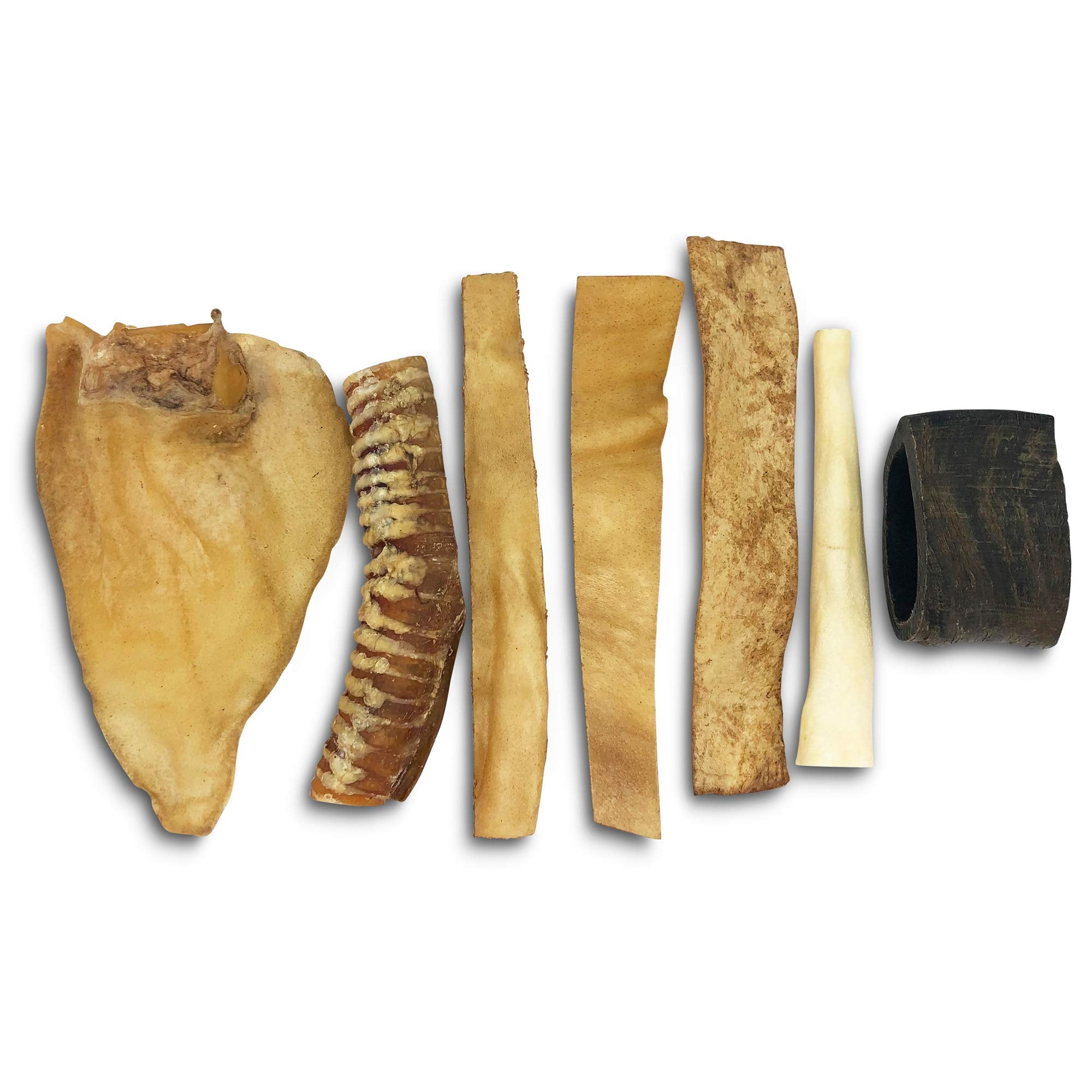 Wild Eats Dog Chews, Water Buffalo Prime Select, 7 Pack (Long Lasting Chews, Dog Bone Assortment, Grain Free, Gluten Free, 0.56 